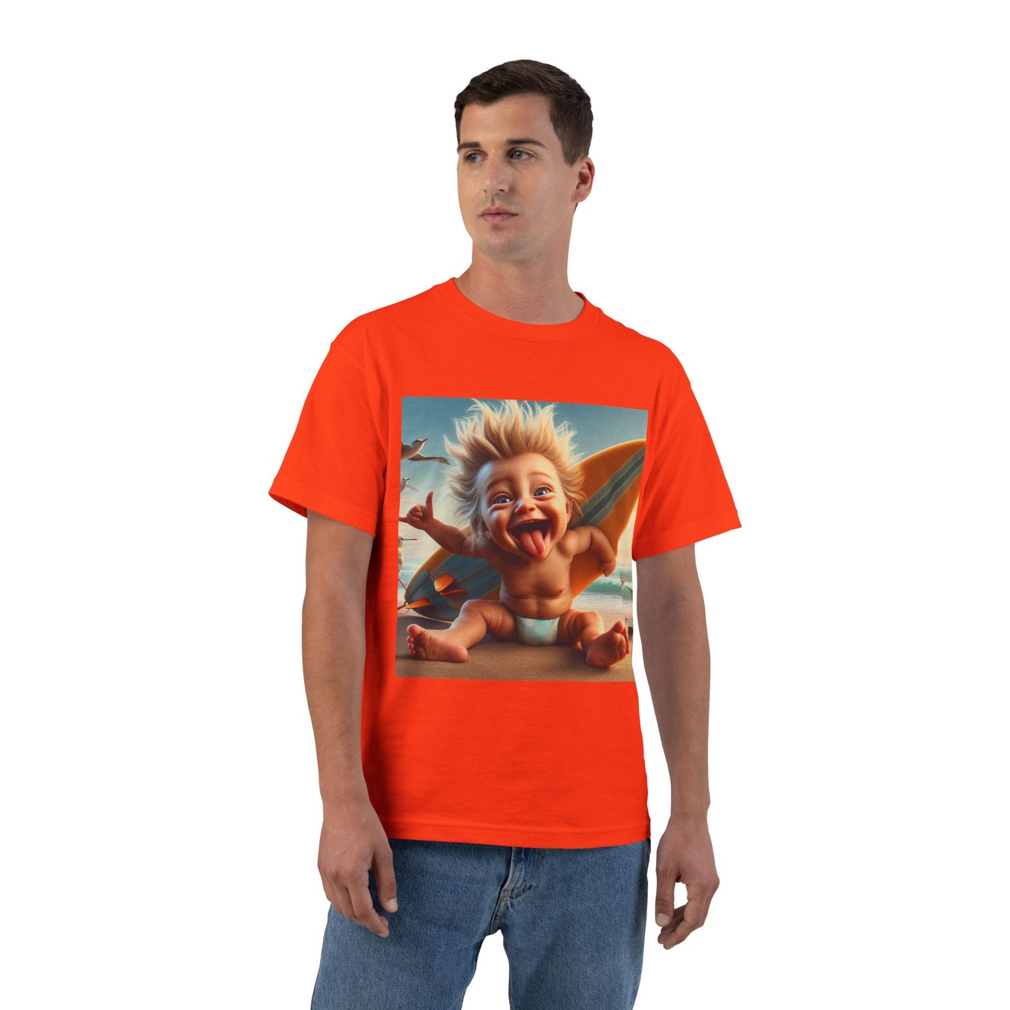 Crazy Surfer Baby T-Shirt — Cute Surf Graphic Tee for Kids