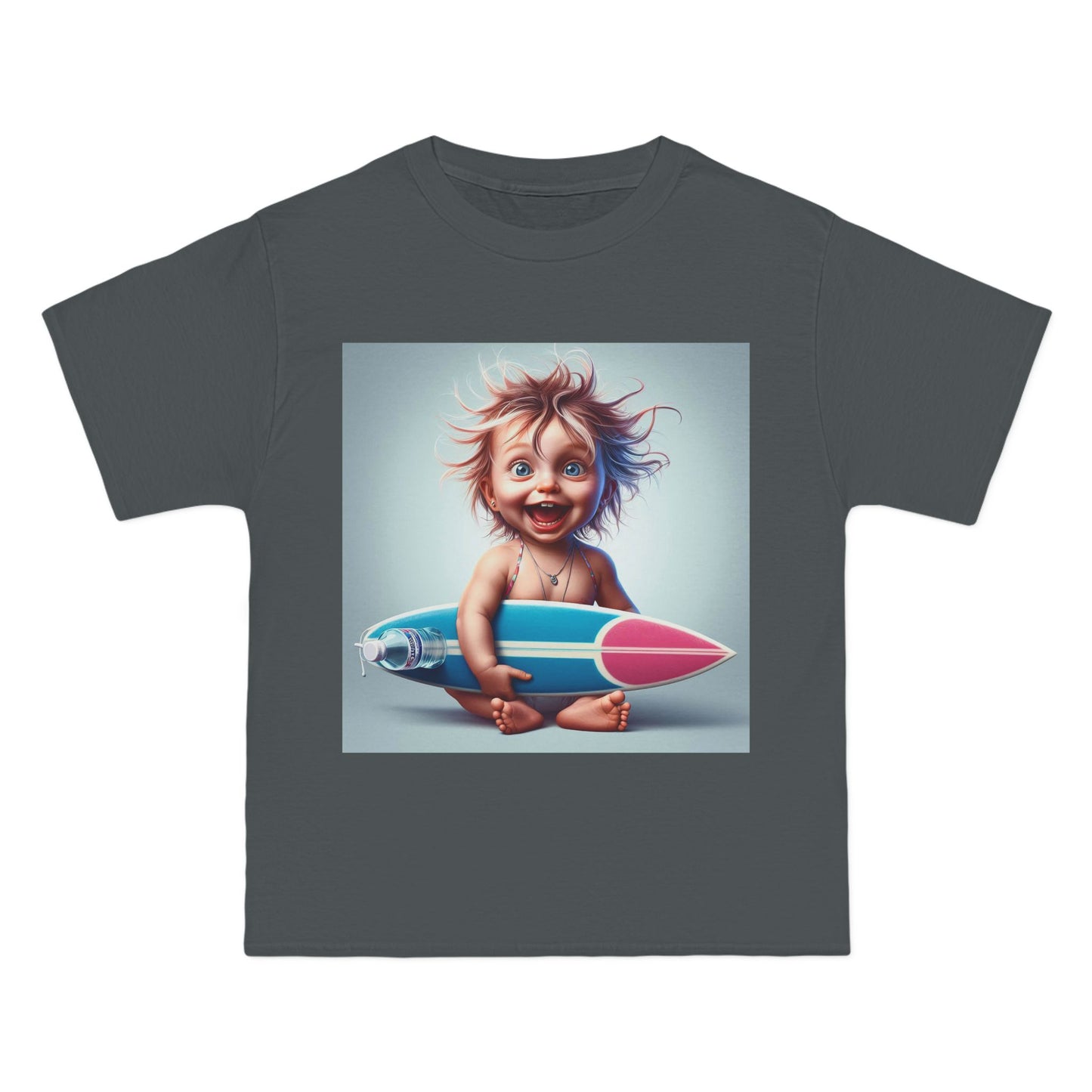 Funny Baby with Surfboard T-Shirt — Cute Surfing Infant Graphic Tee