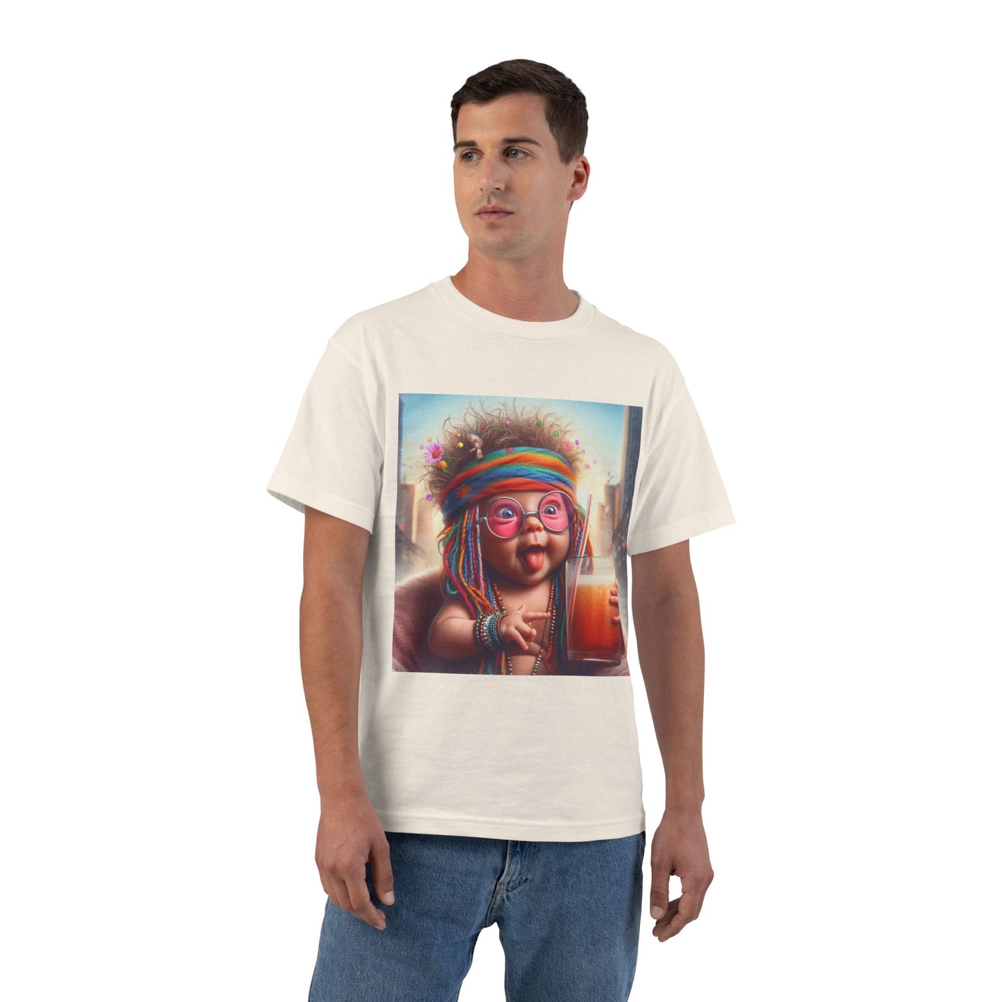 Funny Hippy Baby T-Shirt — Retro Hippie Infant Graphic Tee
