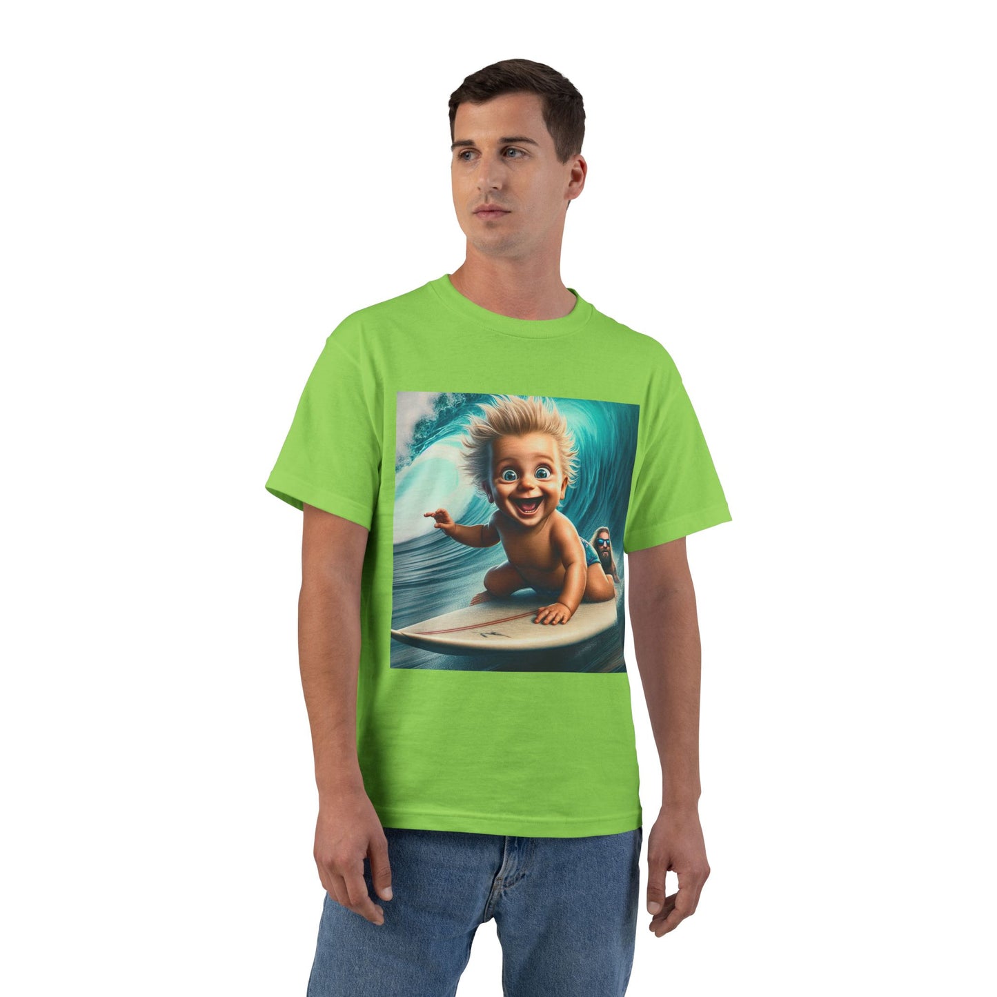 Funny Baby Surfing T-Shirt — Cute Surfing Infant Graphic Tee