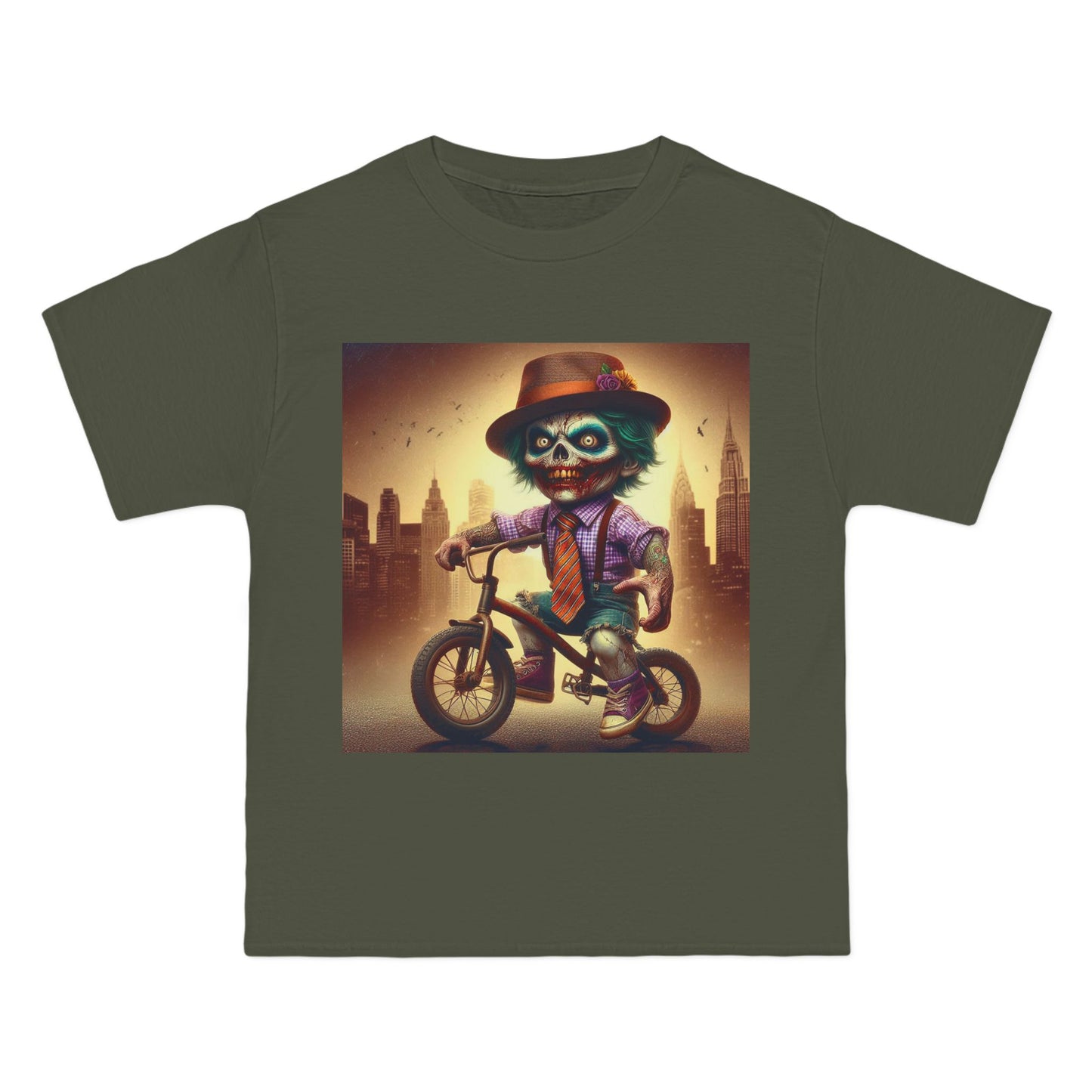 Zombie Bike T-Shirt — Spooky Biker Graphic Tee