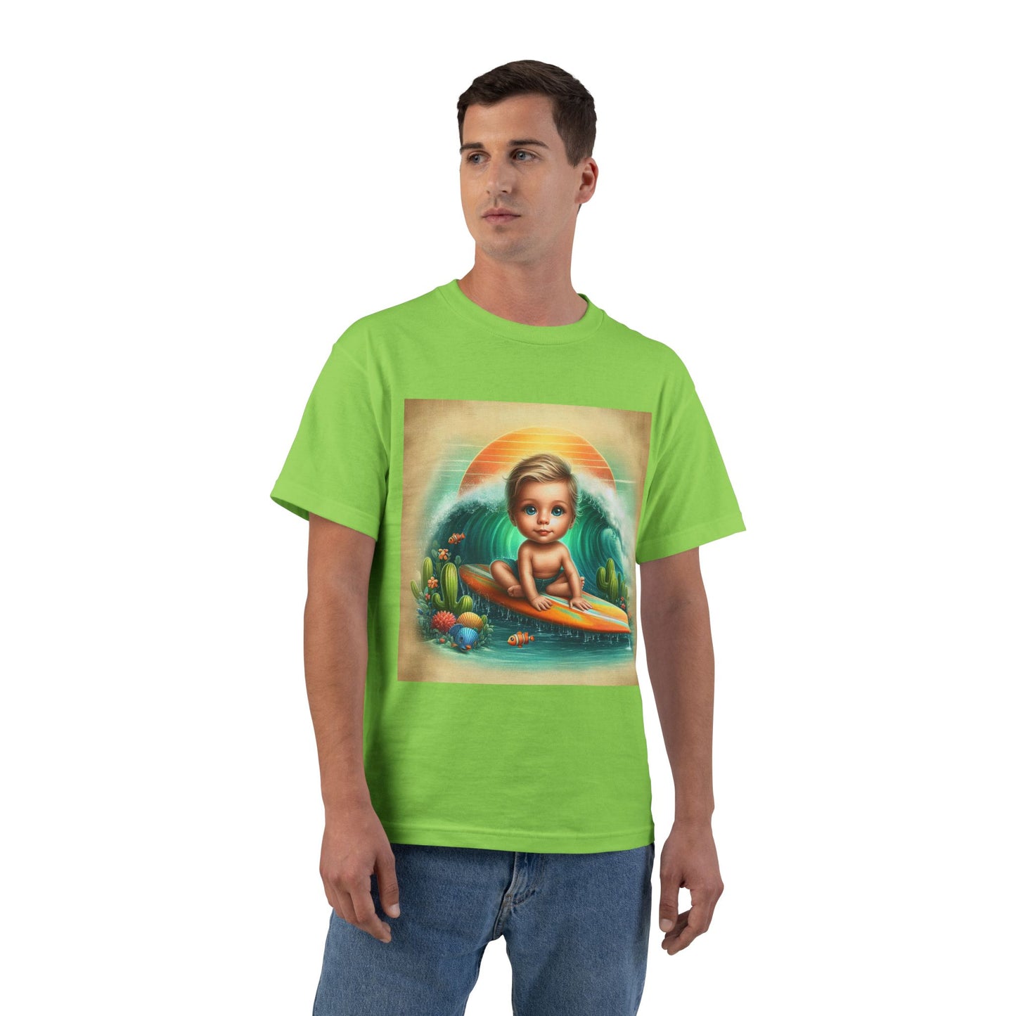 Funny Surfer Baby T-Shirt — Cute Beach Baby Graphic Tee