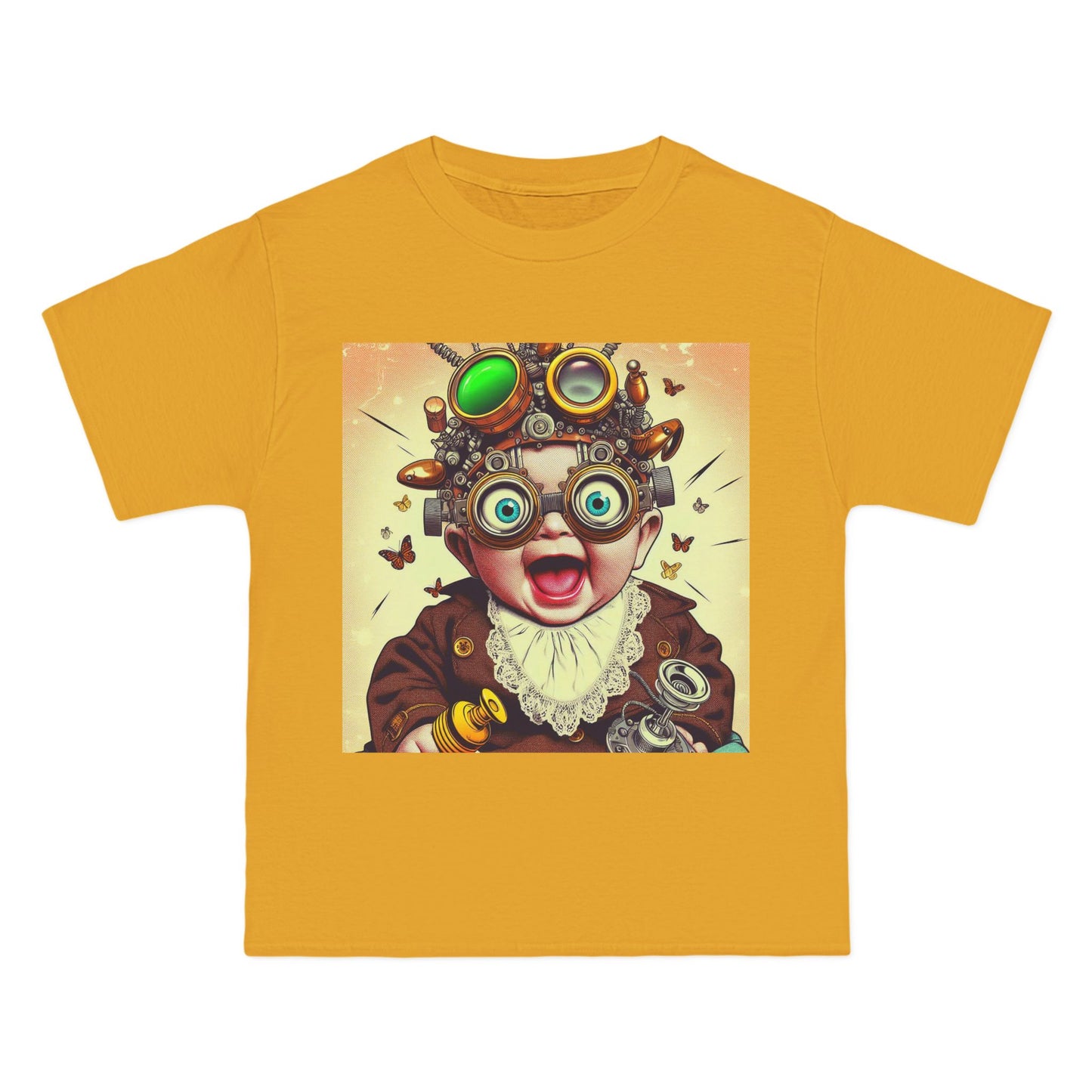 Steampunk Baby T-Shirt — Crazy Retro Mechanical Infant Design