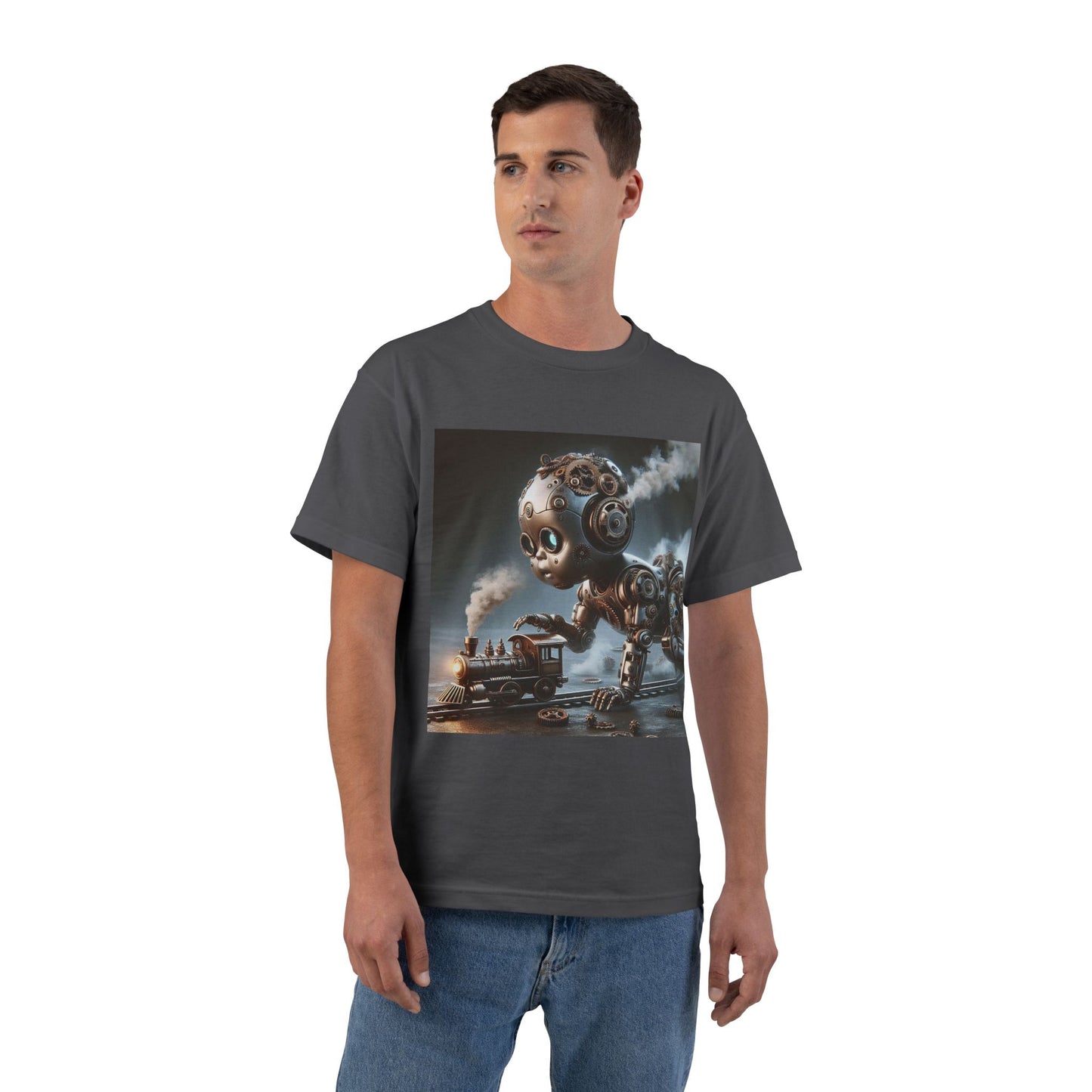 Steampunk Robot Baby T-Shirt — Funny Retro Mechanical Infant Tee
