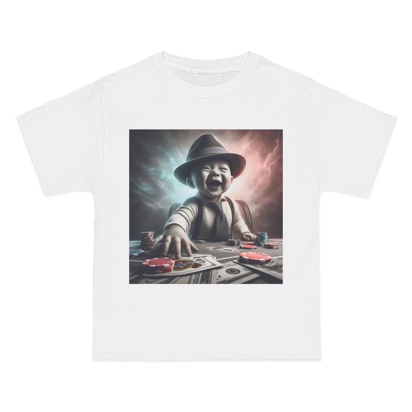 Funny Poker Baby T-Shirt — Cute Baby Playing Cards Design