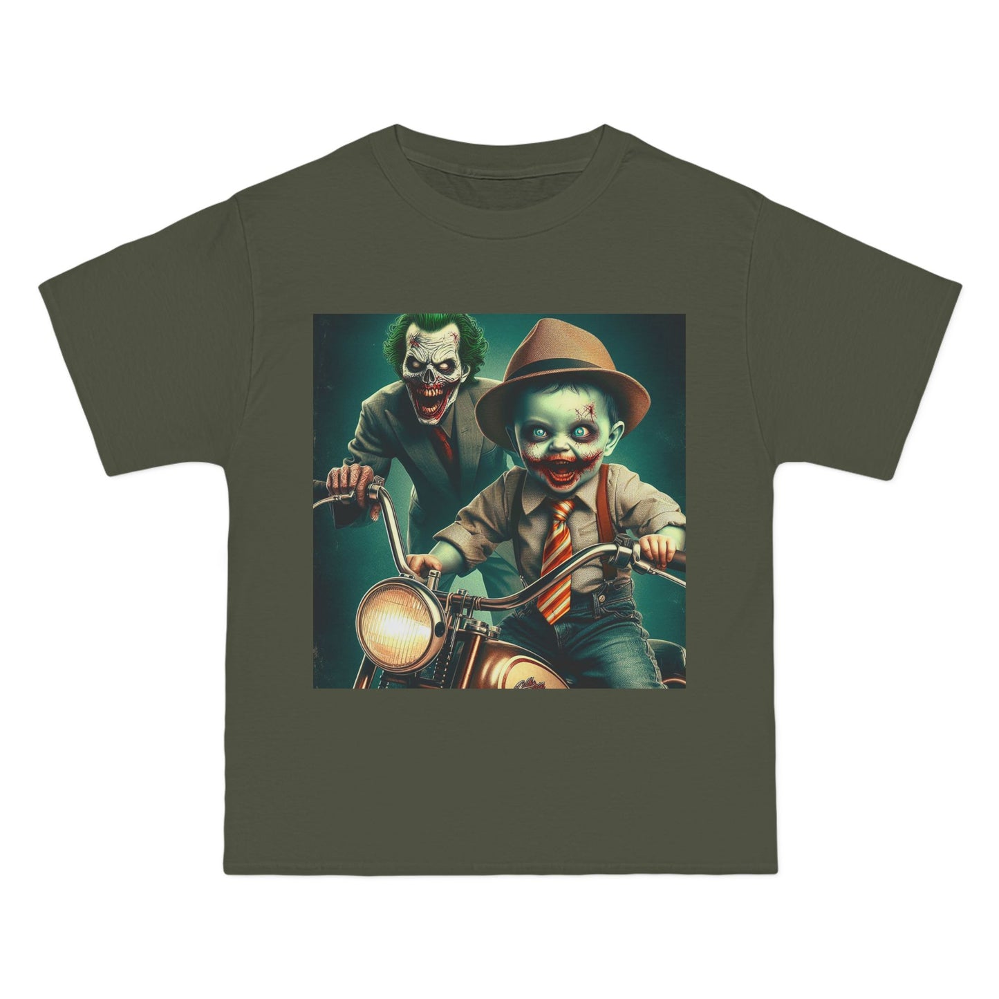 Zombie Joker Motorcycle T-Shirt — Biker Horror Graphic Tee