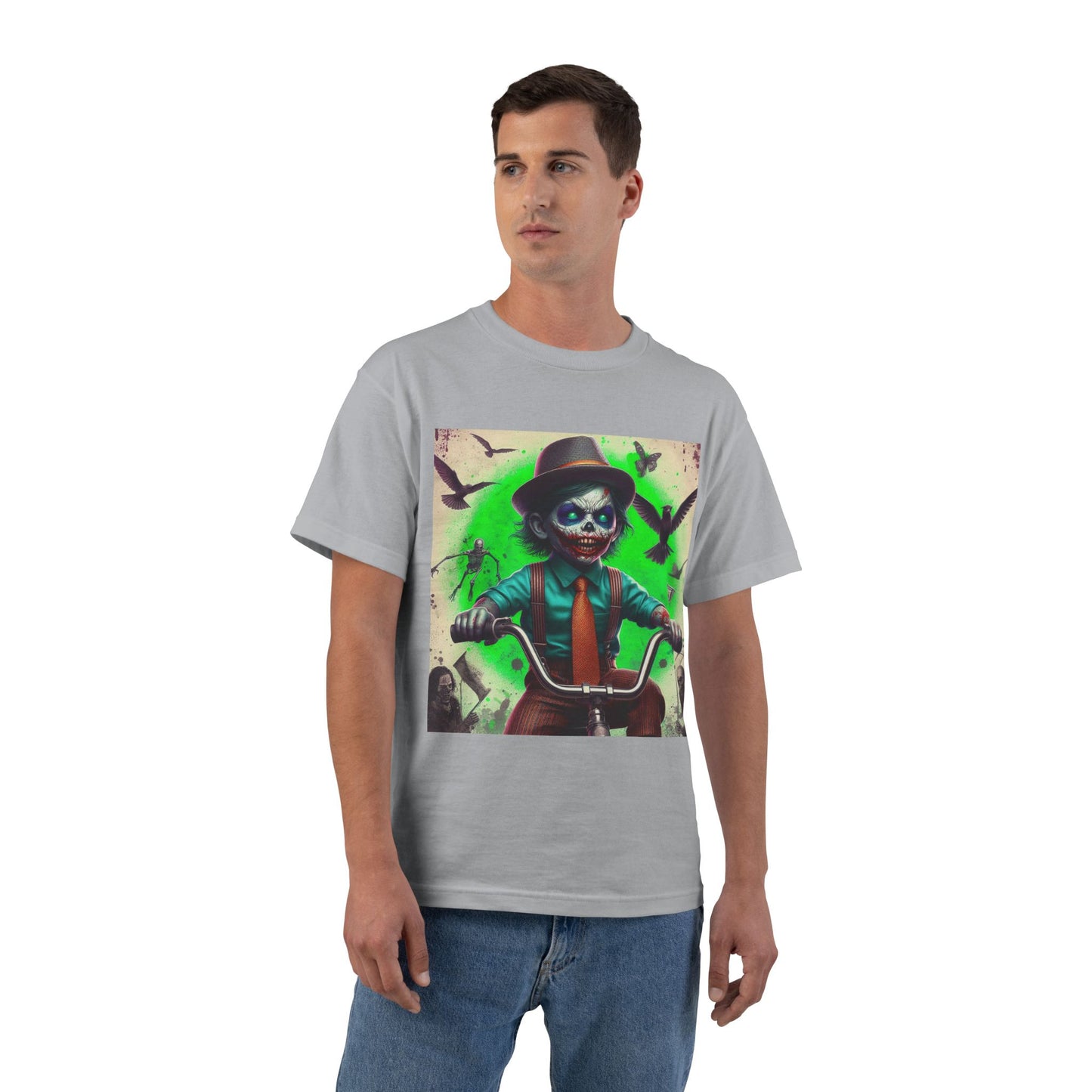 Zombie Bike T-Shirt — Spooky Biker Graphic Tee
