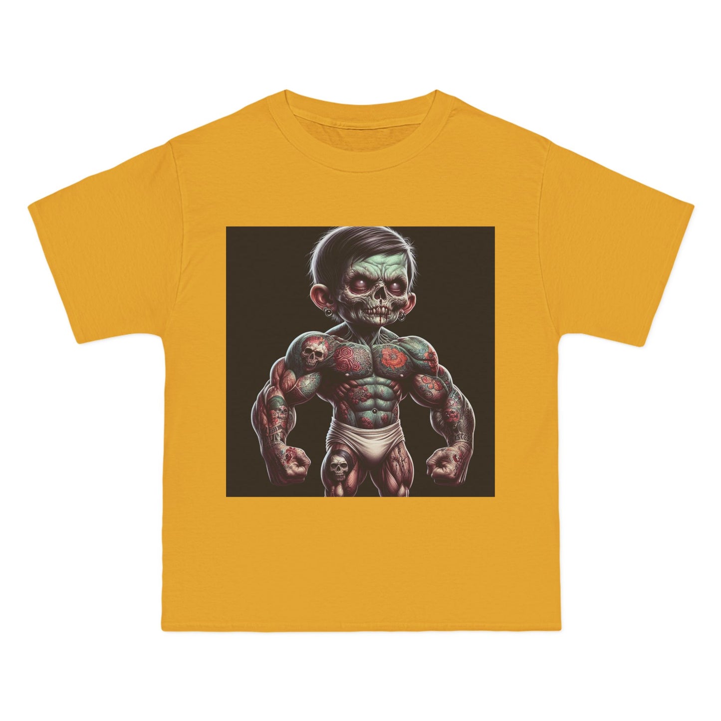 Zombie Muscle Baby T-Shirt — Cute Scary Baby Zombie Graphic Tee