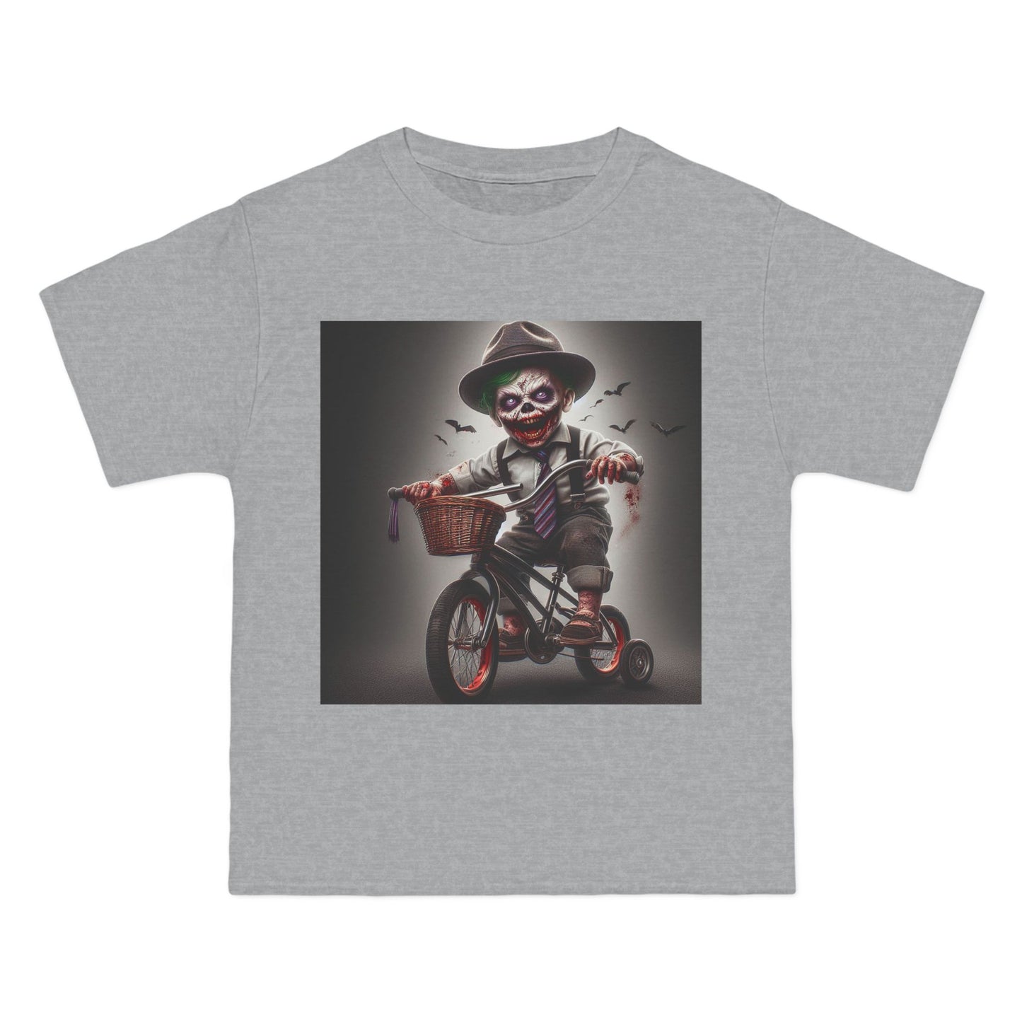 Zombie Baby on a Bike T-Shirt — Cute Creepy Infant Cyclist Tee