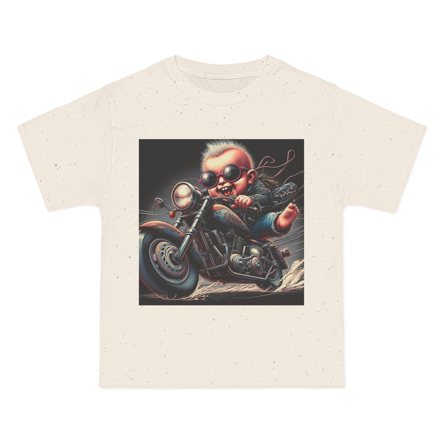Crazy Baby on Motorcycle T-Shirt