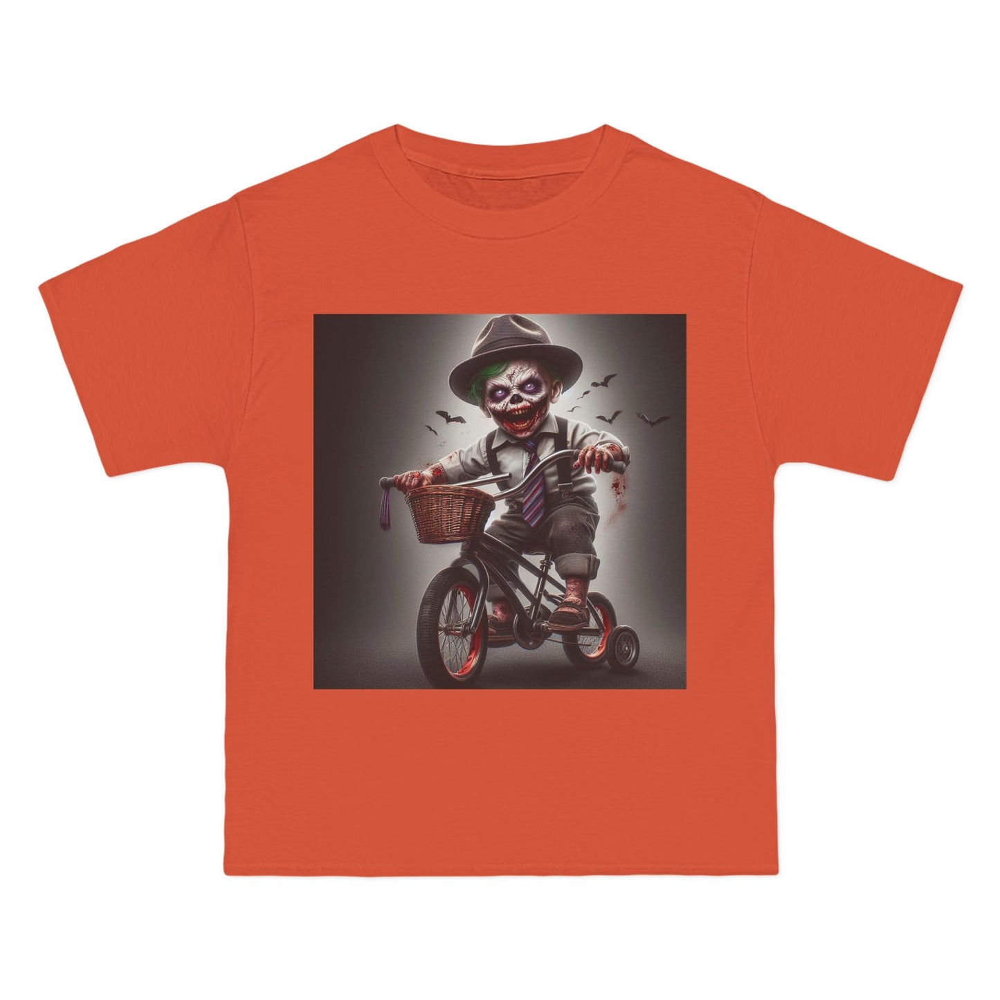 Zombie Baby on a Bike T-Shirt — Cute Creepy Infant Cyclist Tee