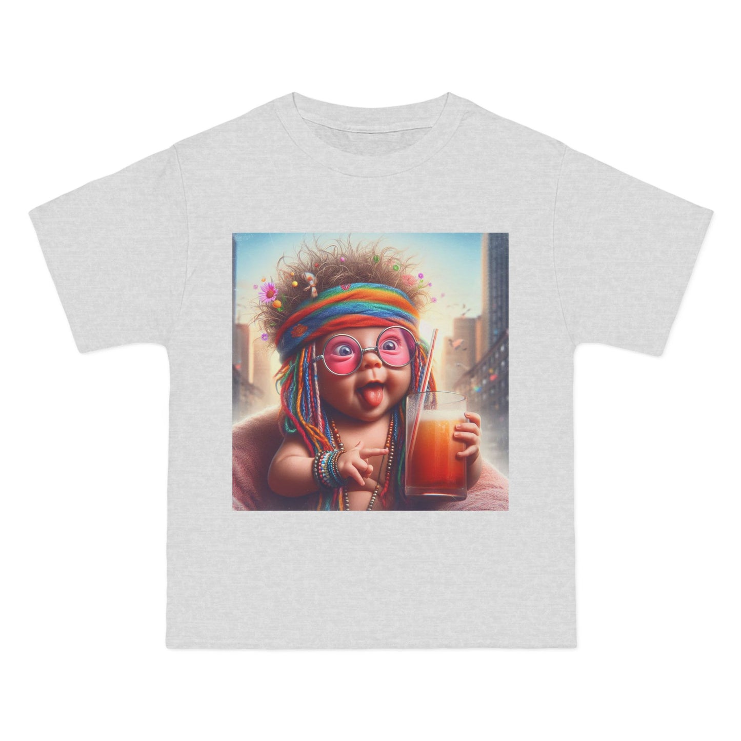 Funny Hippy Baby T-Shirt — Retro Hippie Infant Graphic Tee
