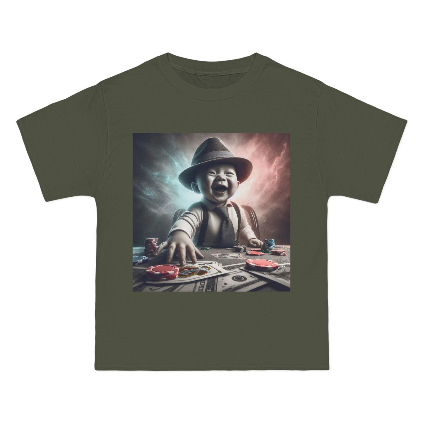 Funny Poker Baby T-Shirt — Cute Baby Playing Cards Design