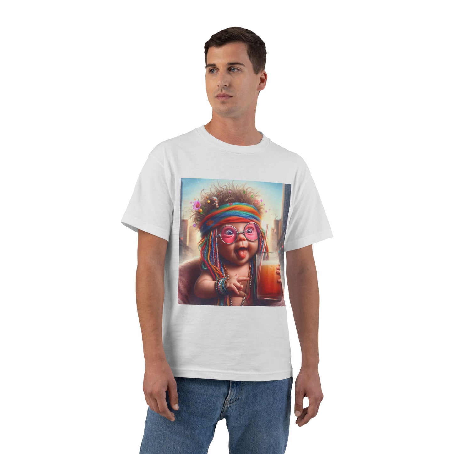 Funny Hippy Baby T-Shirt — Retro Hippie Infant Graphic Tee