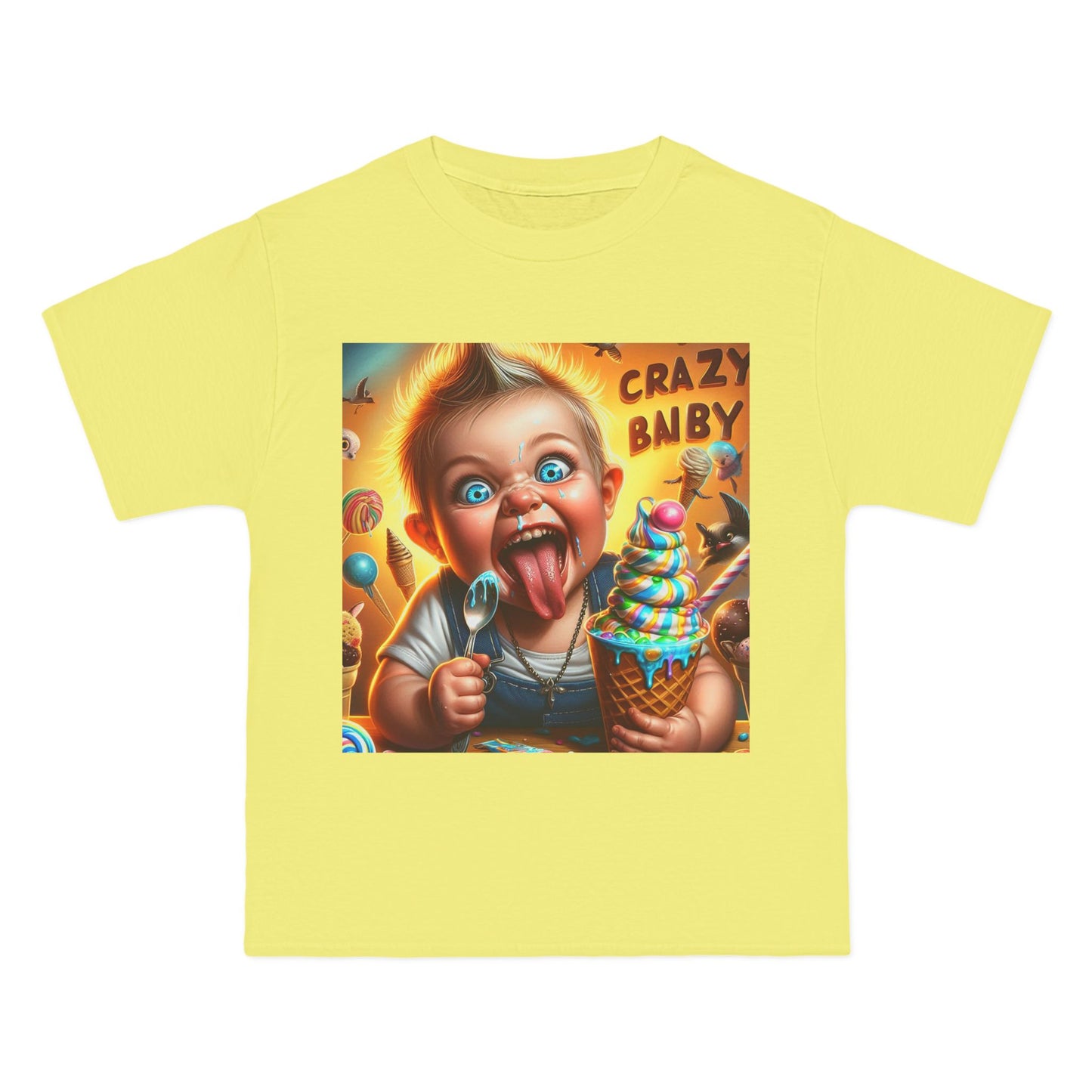 Crazy Baby Eating Ice Cream T-Shirt