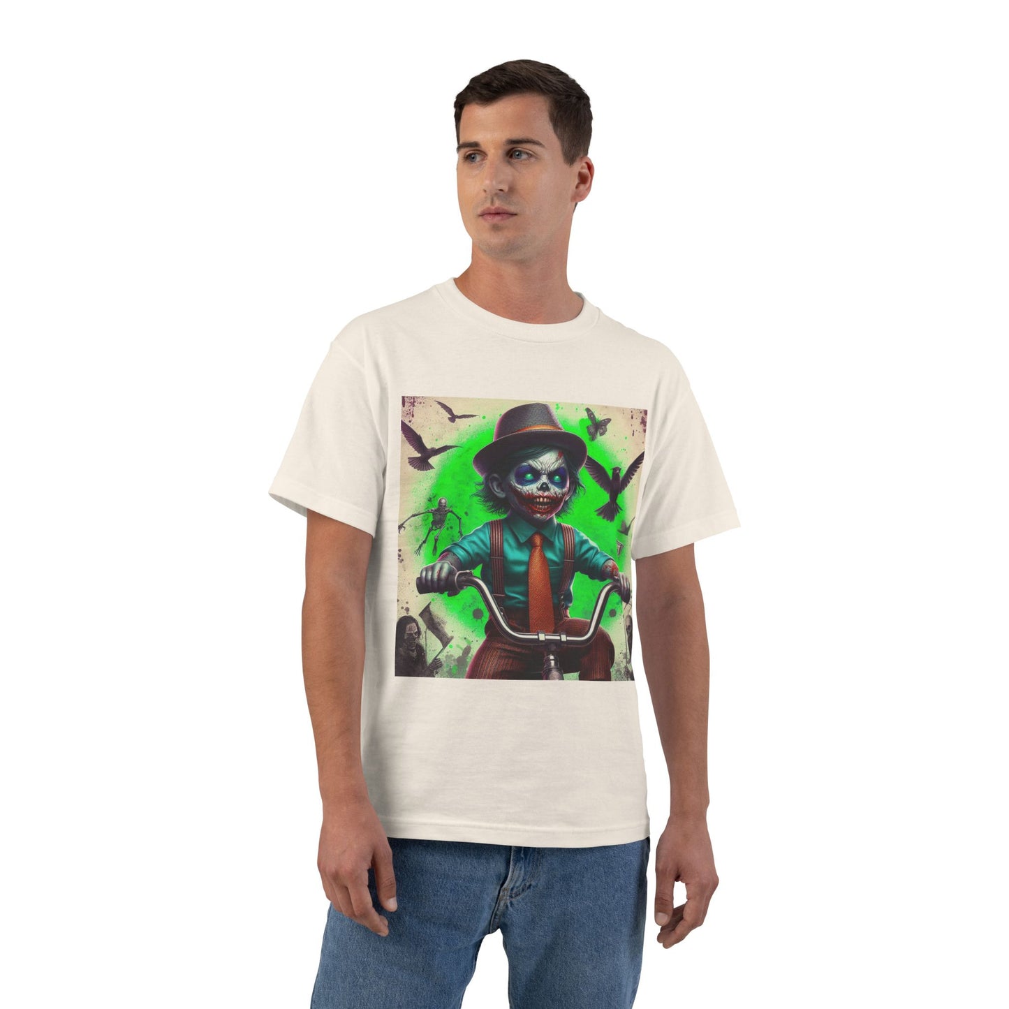 Zombie Bike T-Shirt — Spooky Biker Graphic Tee