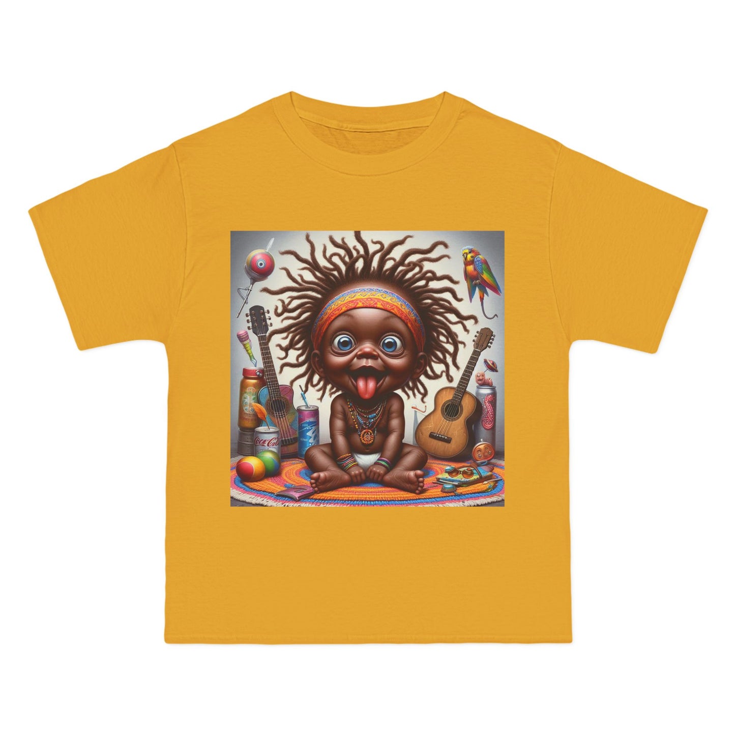 Crazy Guitar Baby T-Shirt — Funny Retro Music Tee