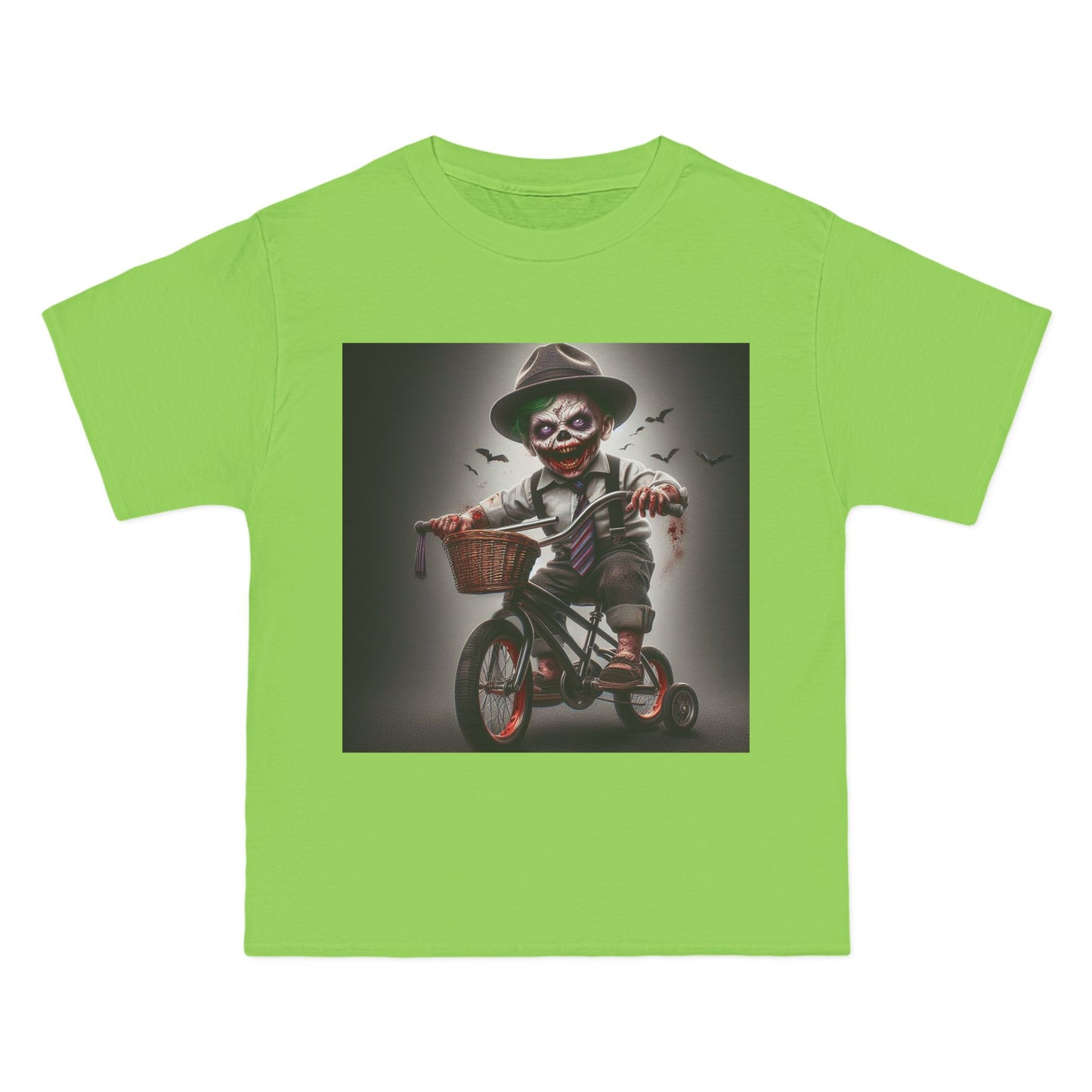 Zombie Baby on a Bike T-Shirt — Cute Creepy Infant Cyclist Tee