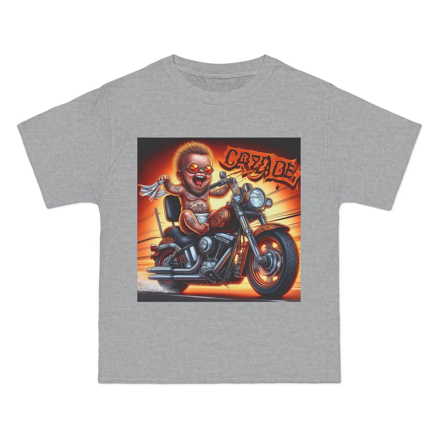 Crazy Baby Motorcycle T-Shirt — Retro Baby on Bike Tee