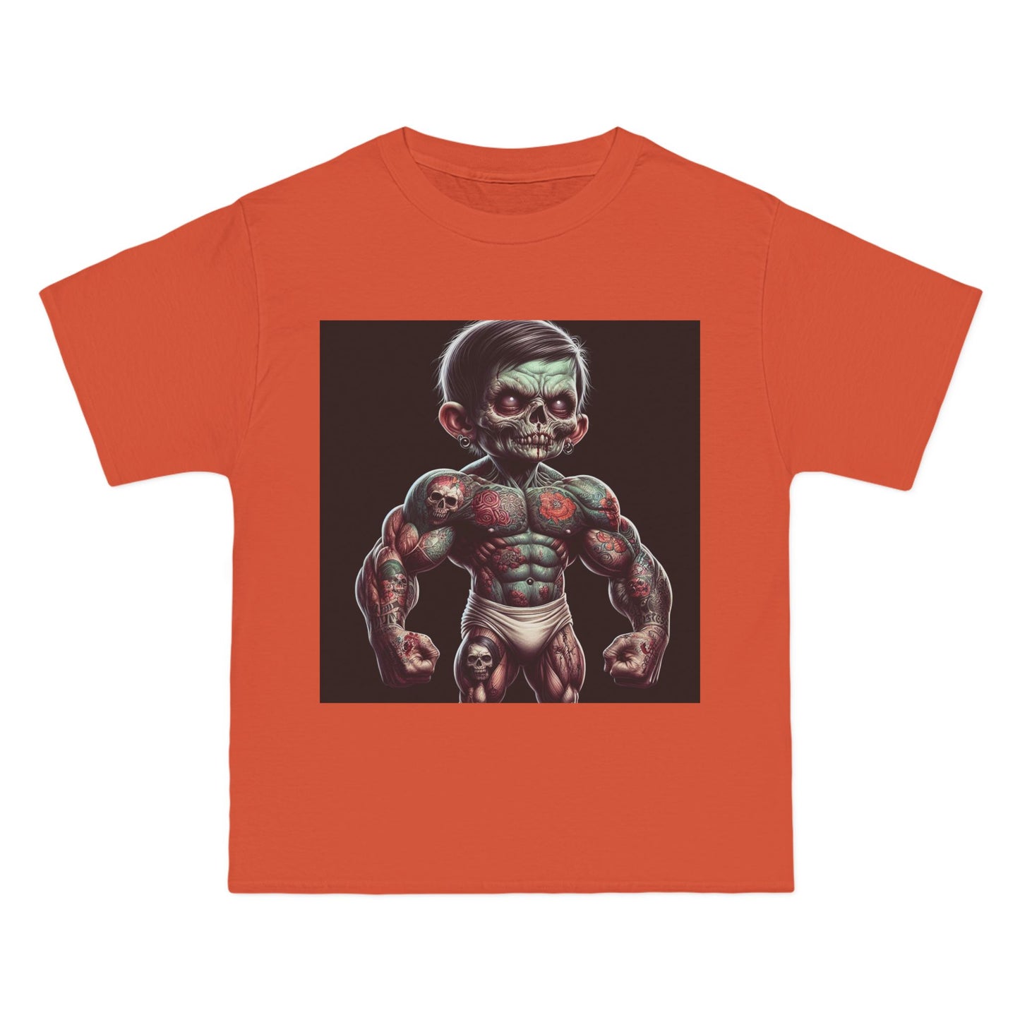 Zombie Muscle Baby T-Shirt — Cute Scary Baby Zombie Graphic Tee