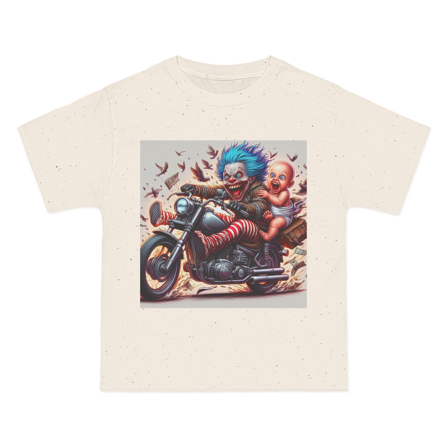Crazy Baby on a Motorcycle T-Shirt — Retro Biker Infant Graphic Tee