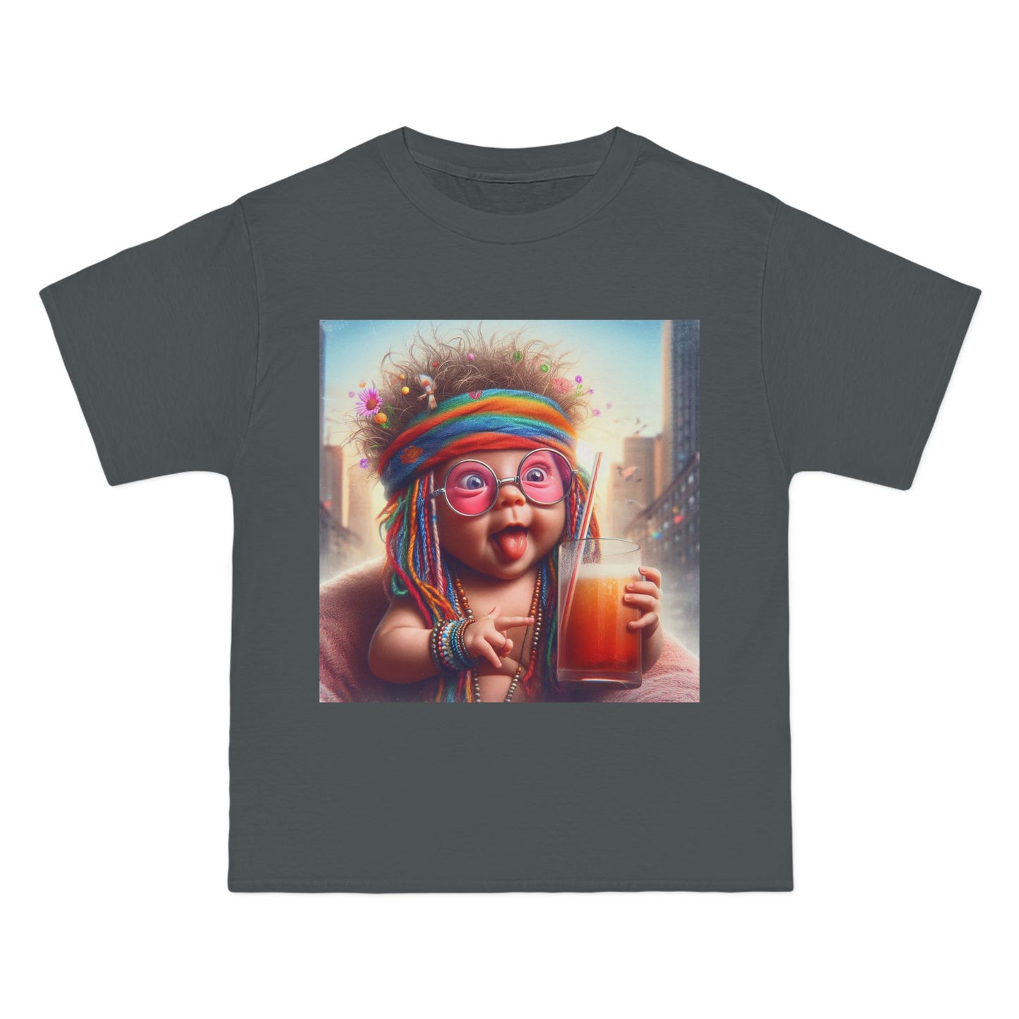 Funny Hippy Baby T-Shirt — Retro Hippie Infant Graphic Tee