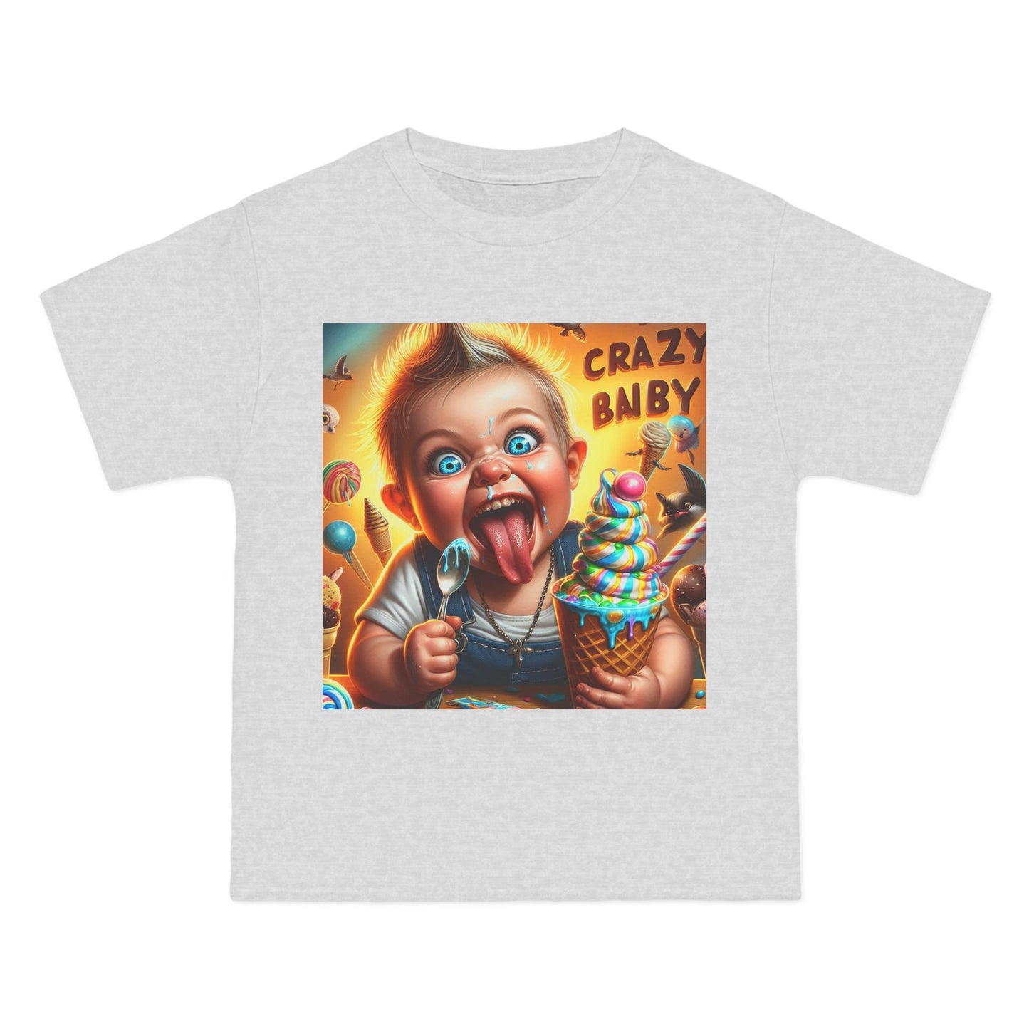 Crazy Baby Eating Ice Cream T-Shirt