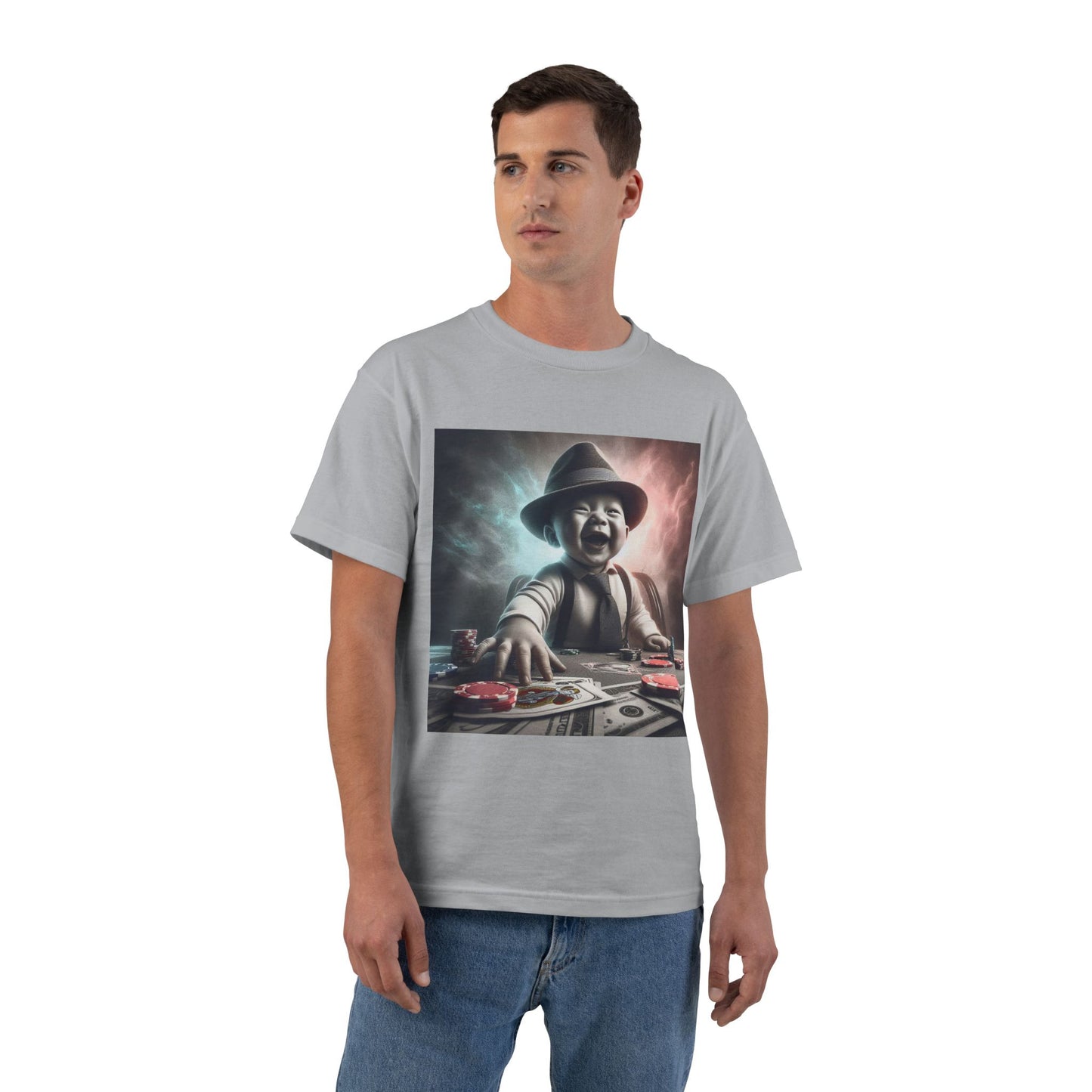 Funny Poker Baby T-Shirt — Cute Baby Playing Cards Design