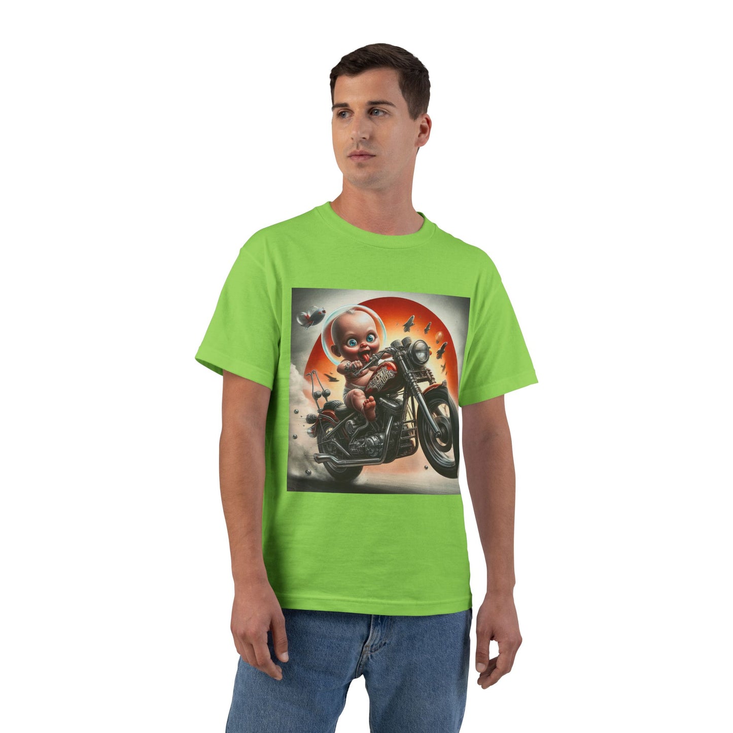 Crazy Biker Baby T-Shirt — Retro Motorcycle Graphic Tee