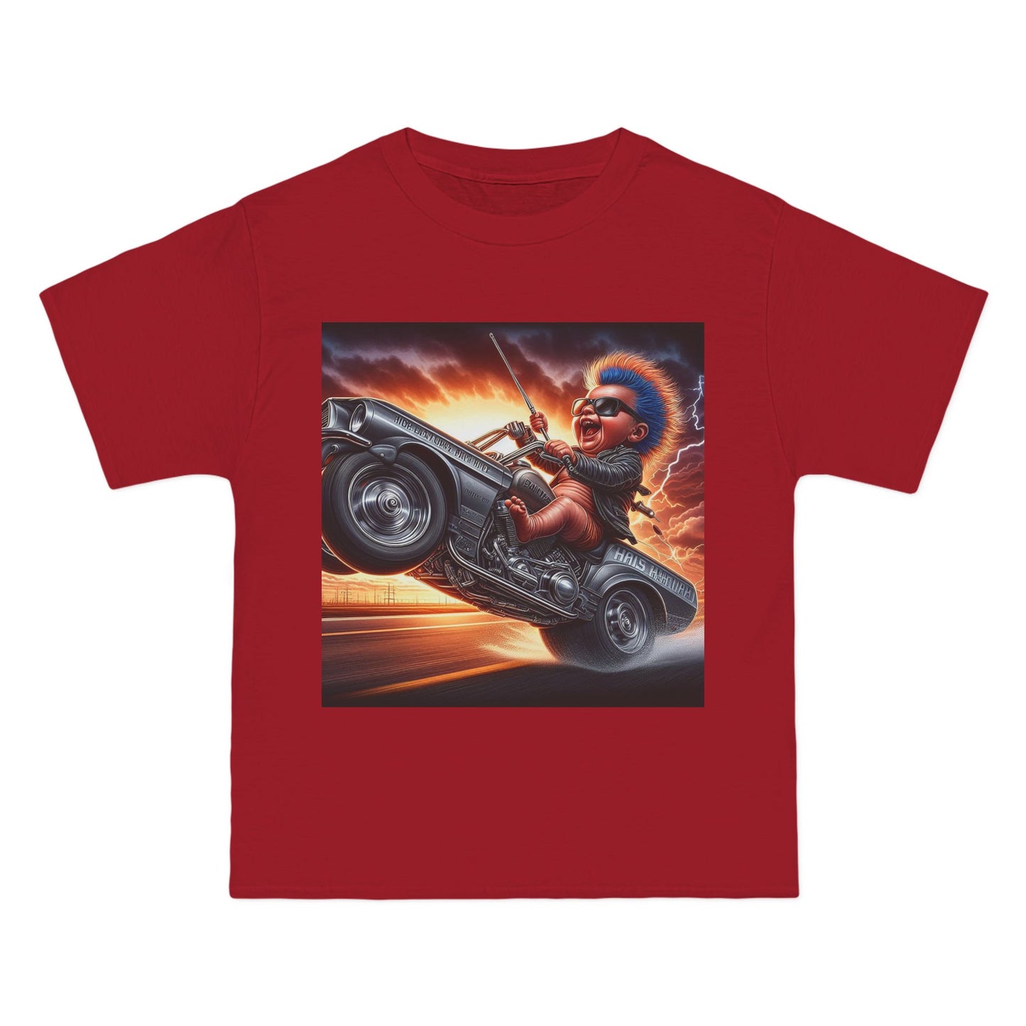 Crazy Baby Driving a Car T-Shirt — Funny Infant Driver Graphic Tee