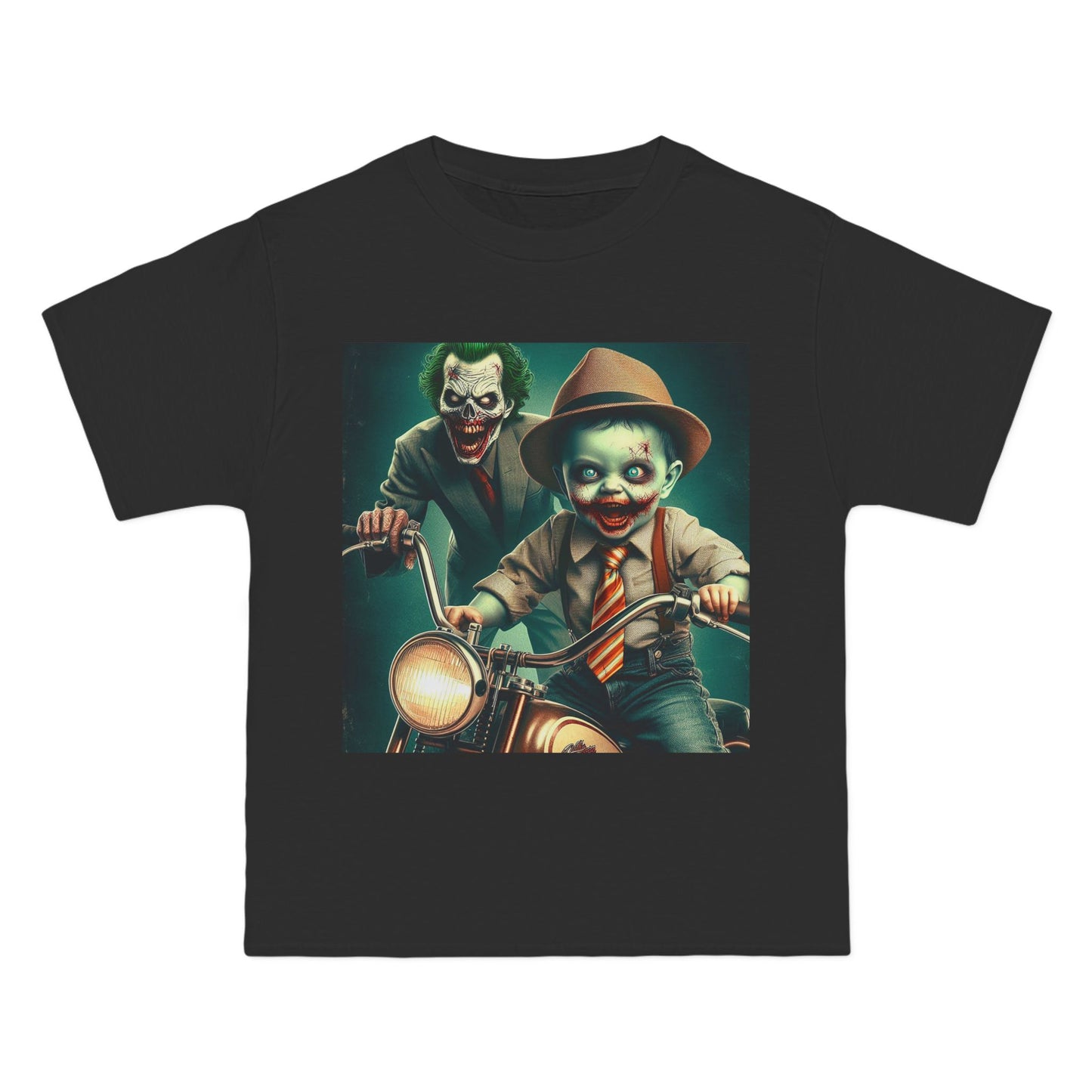 Zombie Joker Motorcycle T-Shirt — Biker Horror Graphic Tee