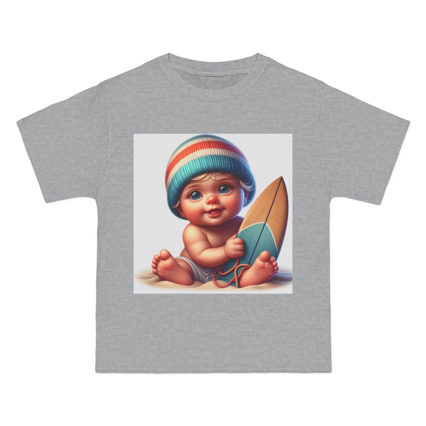 Funny Baby Surfing T-Shirt — Baby with Surfboard Graphic