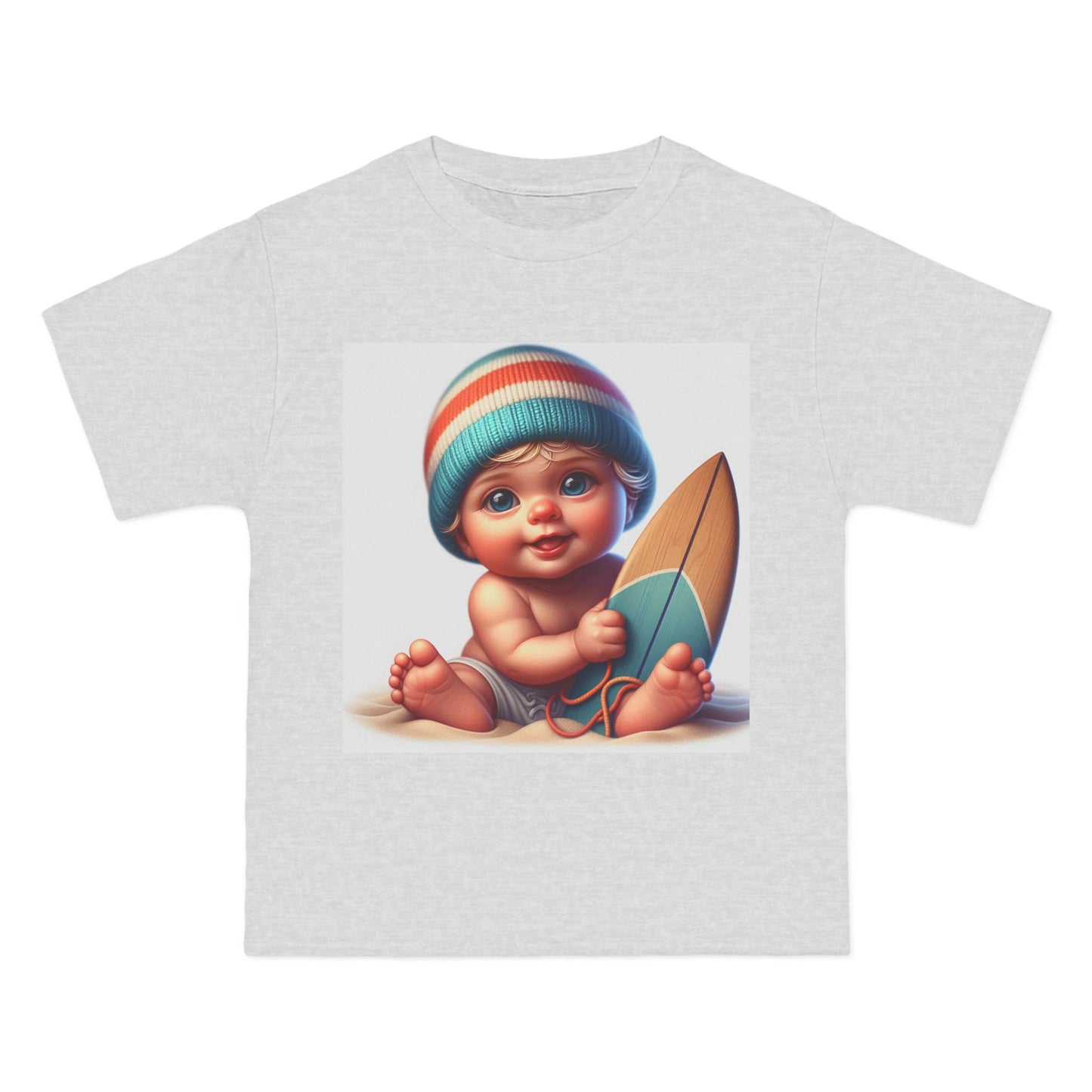 Funny Baby Surfing T-Shirt — Baby with Surfboard Graphic