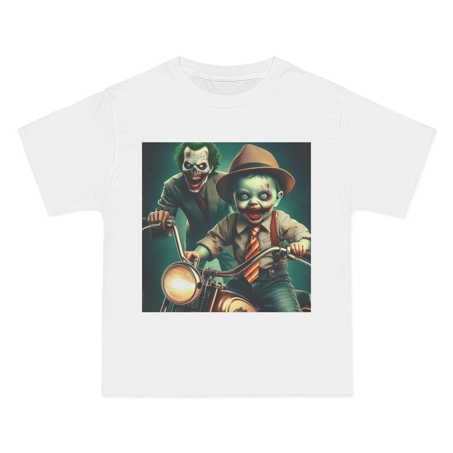 Zombie Joker Motorcycle T-Shirt — Biker Horror Graphic Tee