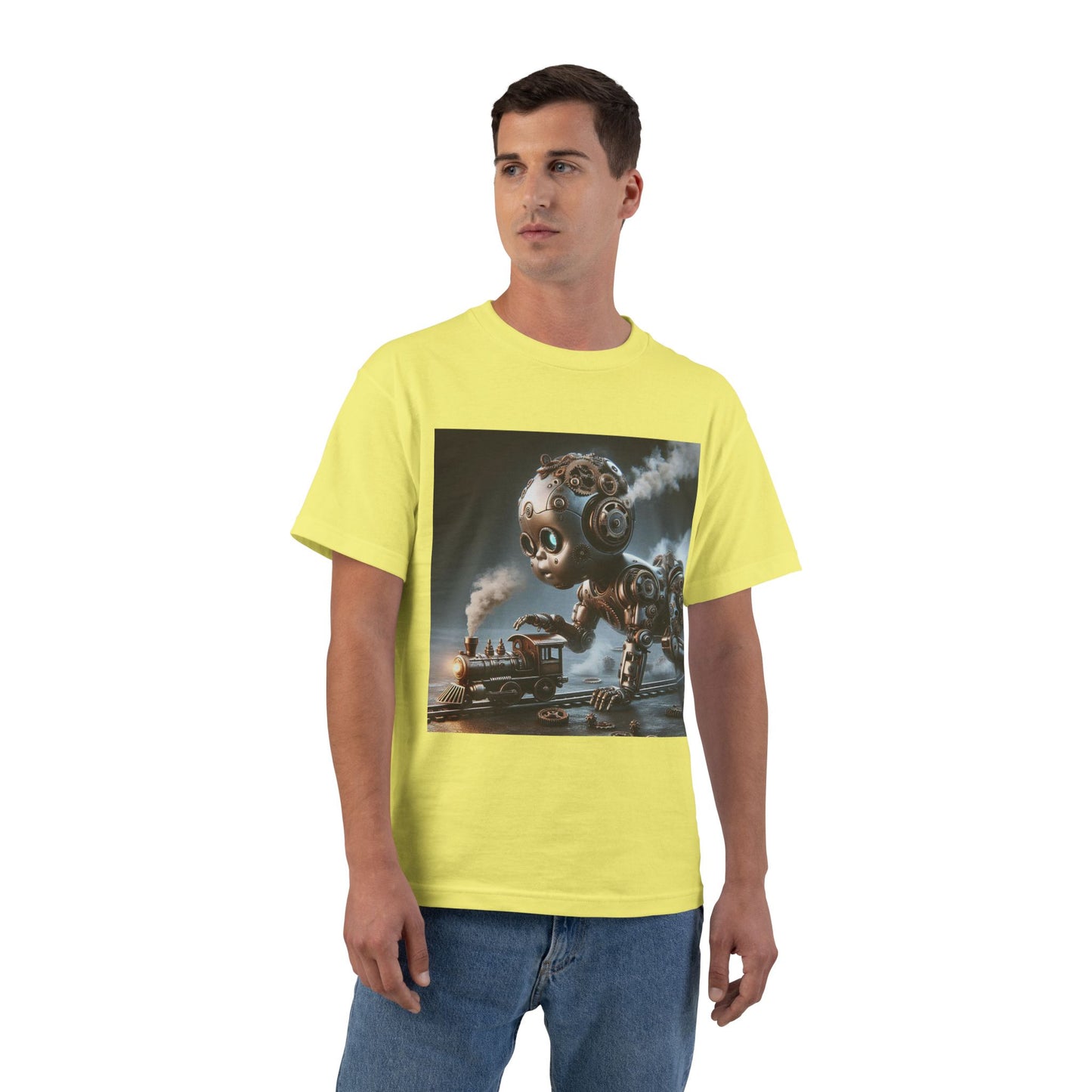 Steampunk Robot Baby T-Shirt — Funny Retro Mechanical Infant Tee