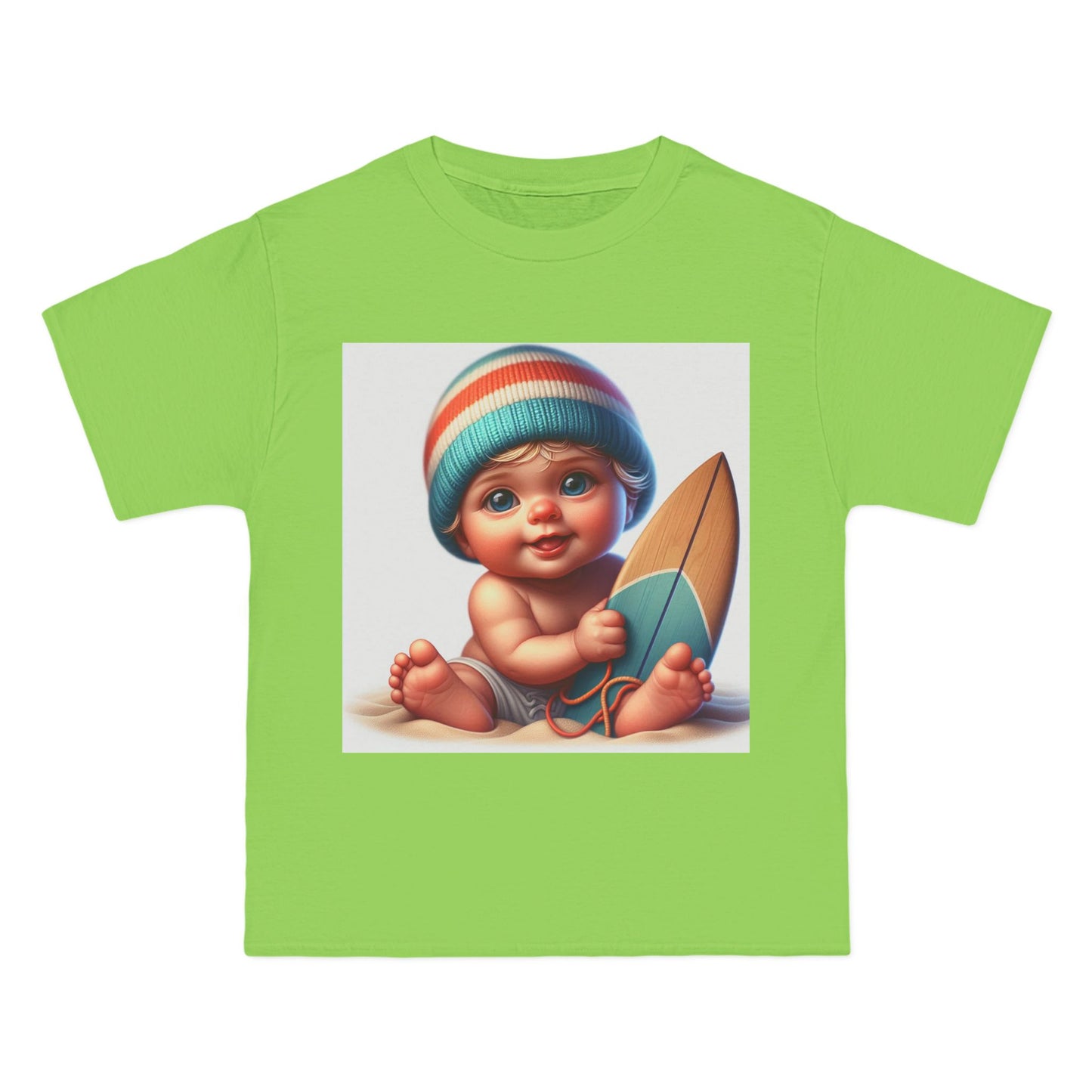 Funny Baby Surfing T-Shirt — Baby with Surfboard Graphic