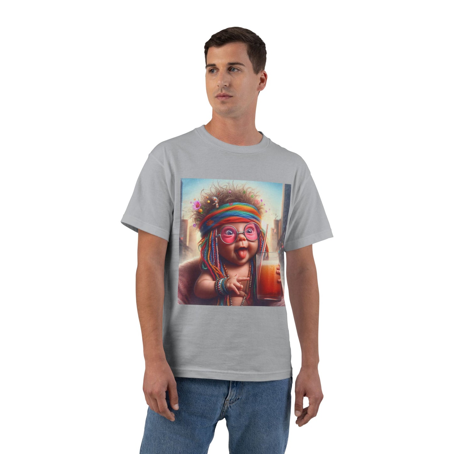 Funny Hippy Baby T-Shirt — Retro Hippie Infant Graphic Tee