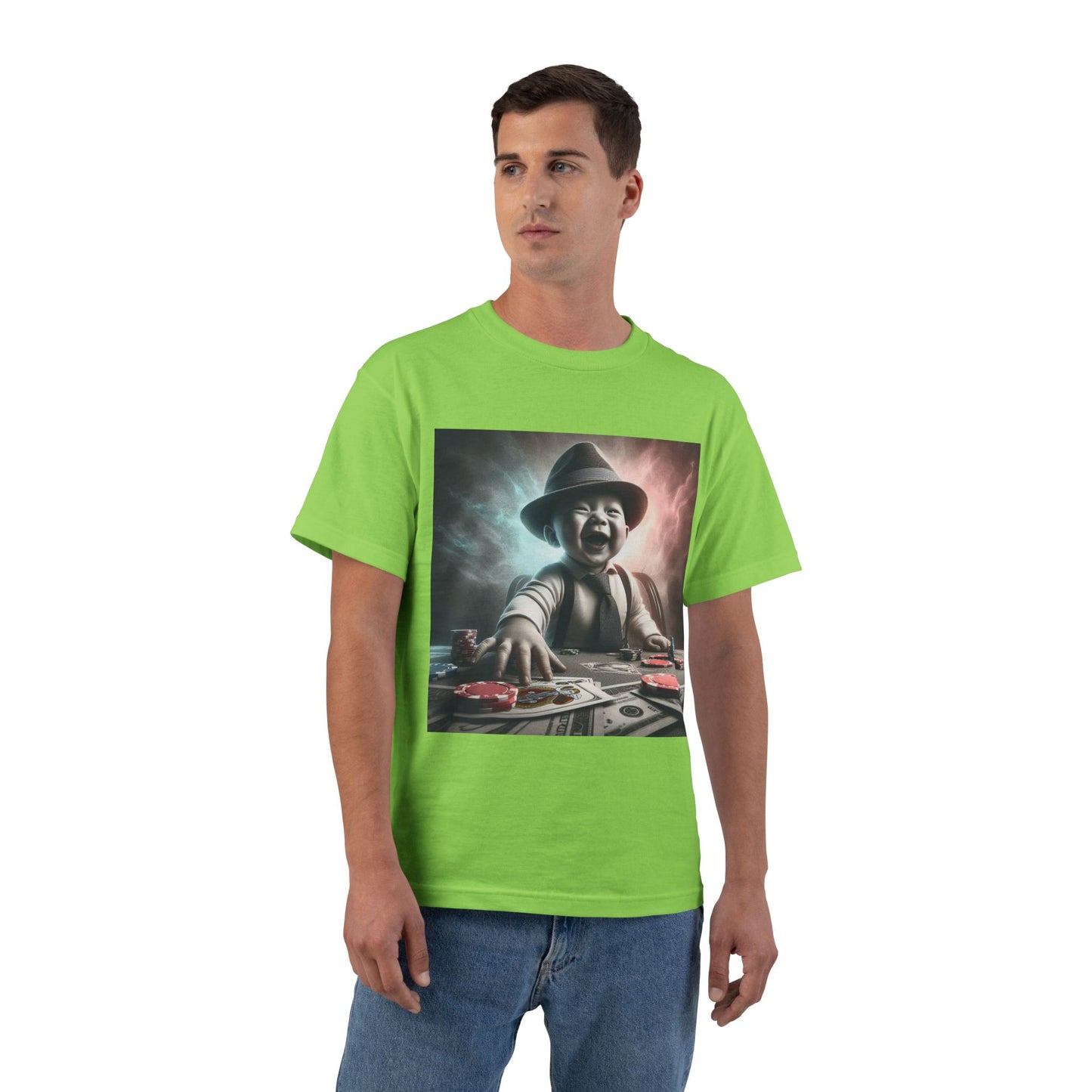 Funny Poker Baby T-Shirt — Cute Baby Playing Cards Design