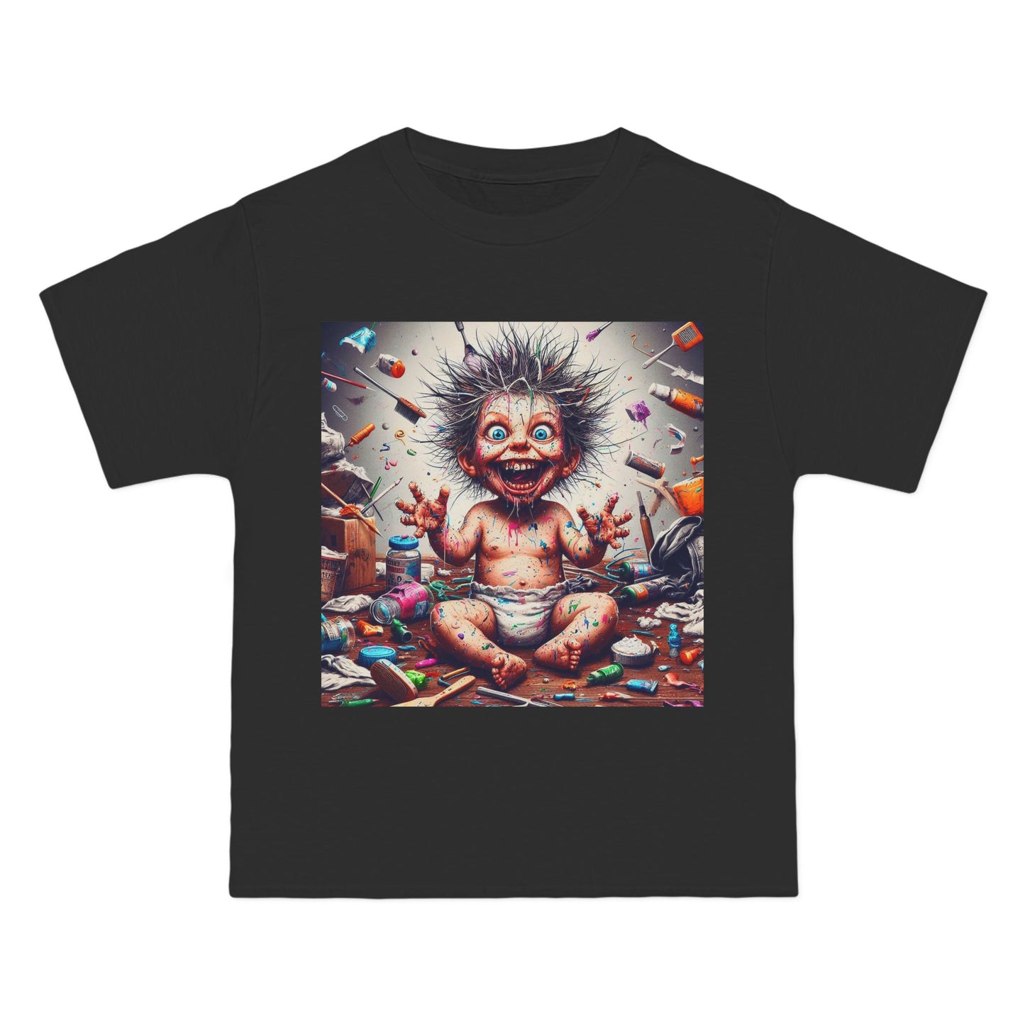 Crazy Baby Graphic T-Shirt — Playful Retro Baby Design