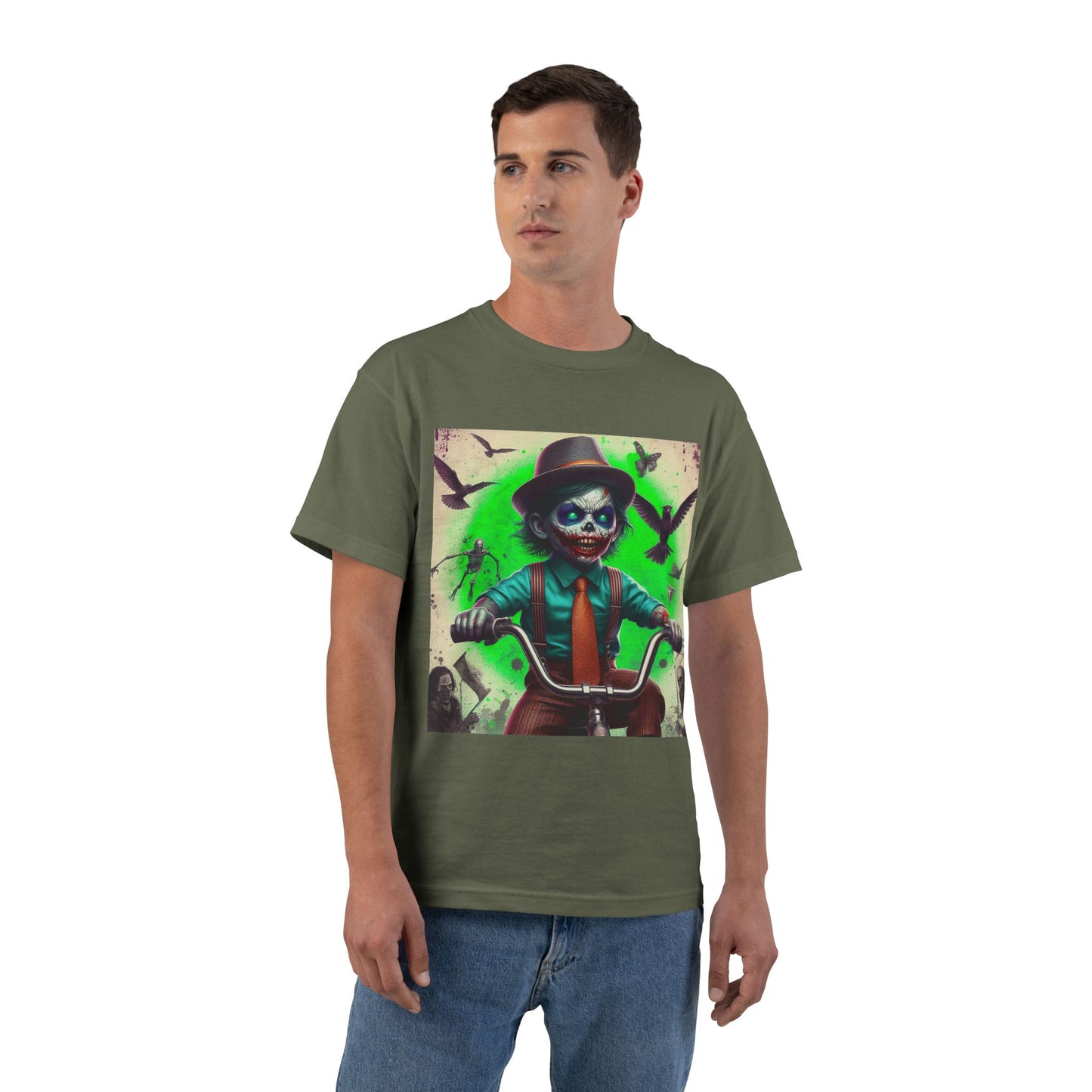 Zombie Bike T-Shirt — Spooky Biker Graphic Tee