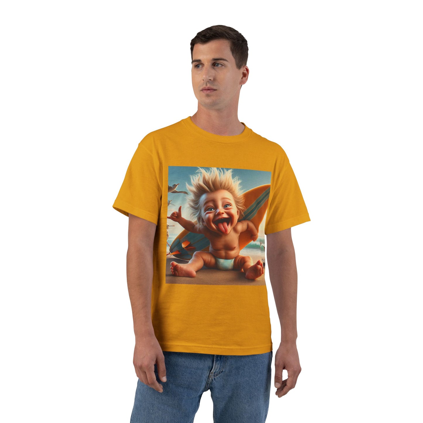 Crazy Surfer Baby T-Shirt — Cute Surf Graphic Tee for Kids