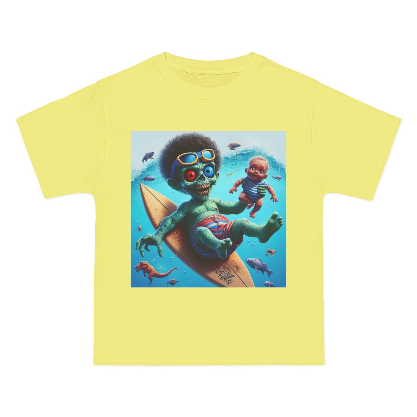 Zombie Surfer Baby T-Shirt — Cute Creepy Surfing Infant Design