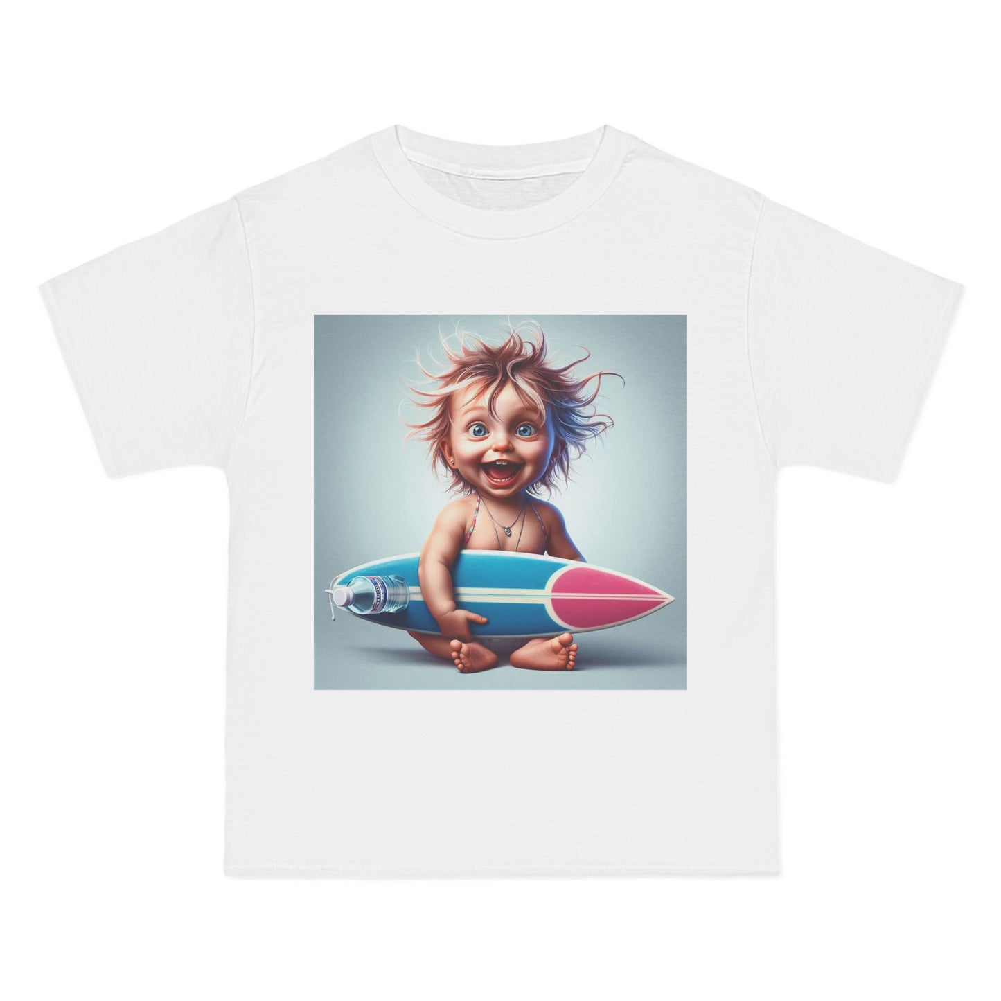 Funny Baby with Surfboard T-Shirt — Cute Surfing Infant Graphic Tee