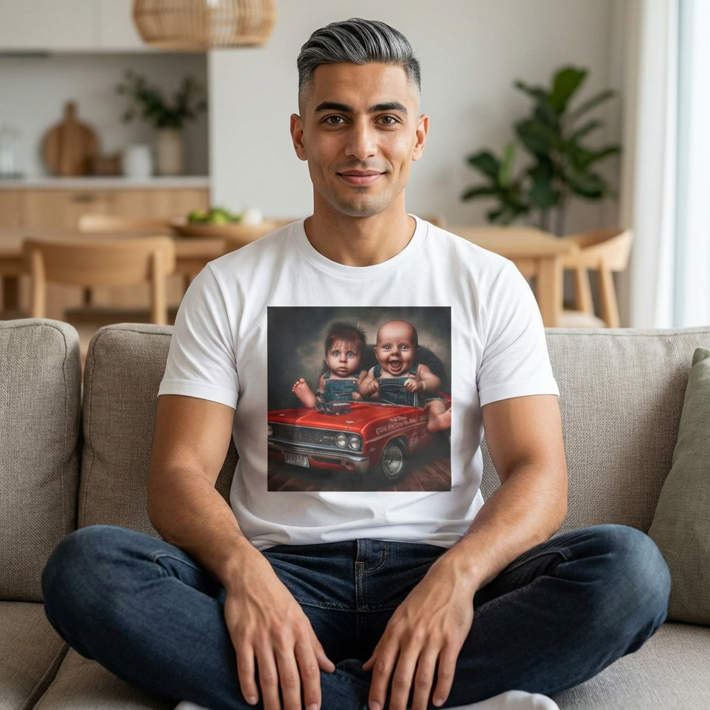Copy of Copy of Copy of Copy of Copy of Funny Babies Driving Car T-Shirt — Cute Infant Road Trip Graphic Tee