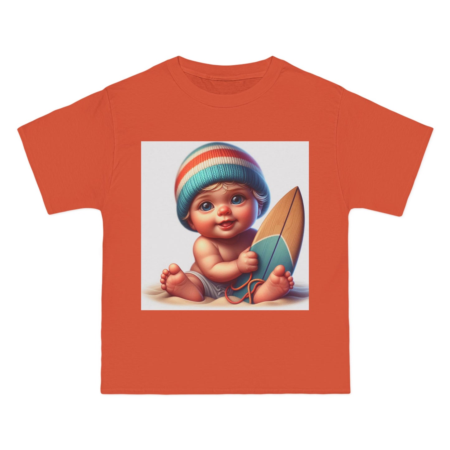 Funny Baby Surfing T-Shirt — Baby with Surfboard Graphic