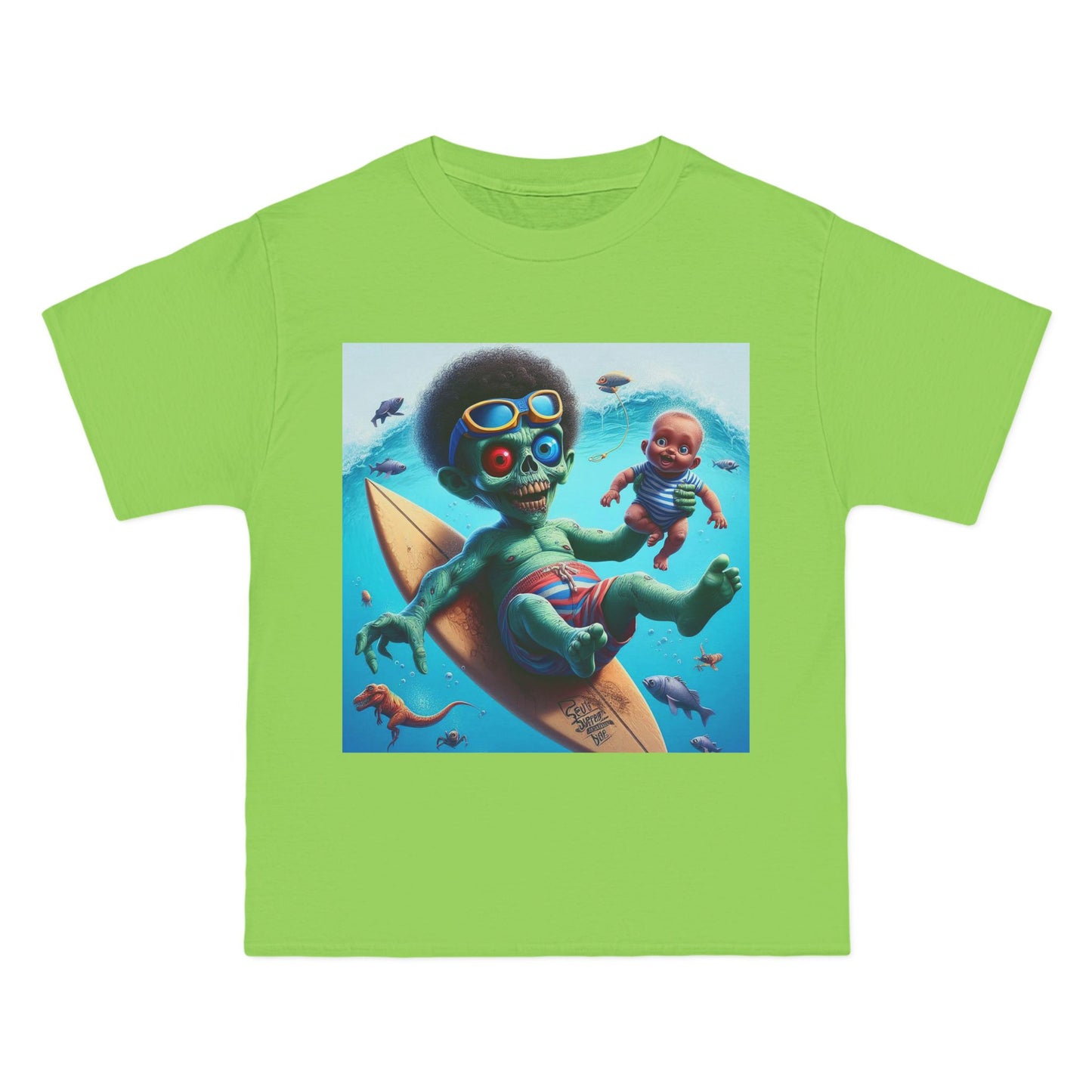 Zombie Surfer Baby T-Shirt — Cute Creepy Surfing Infant Design