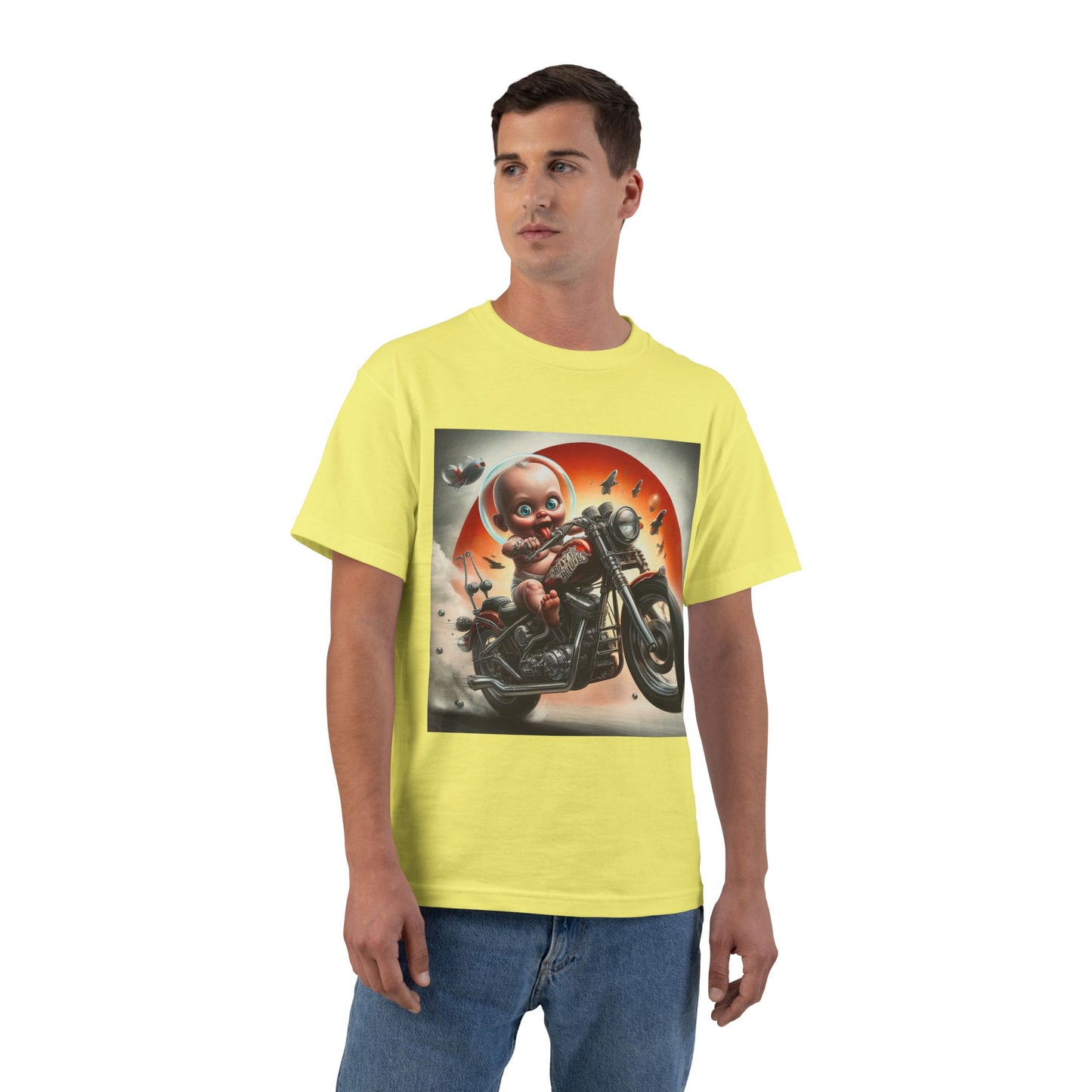 Crazy Biker Baby T-Shirt — Retro Motorcycle Graphic Tee
