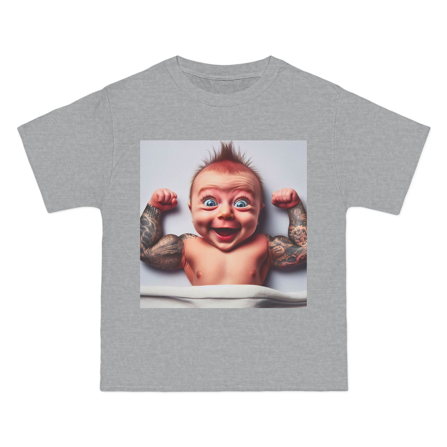 Funny Muscle Baby T-Shirt — Cute Strong Baby Graphic Tee