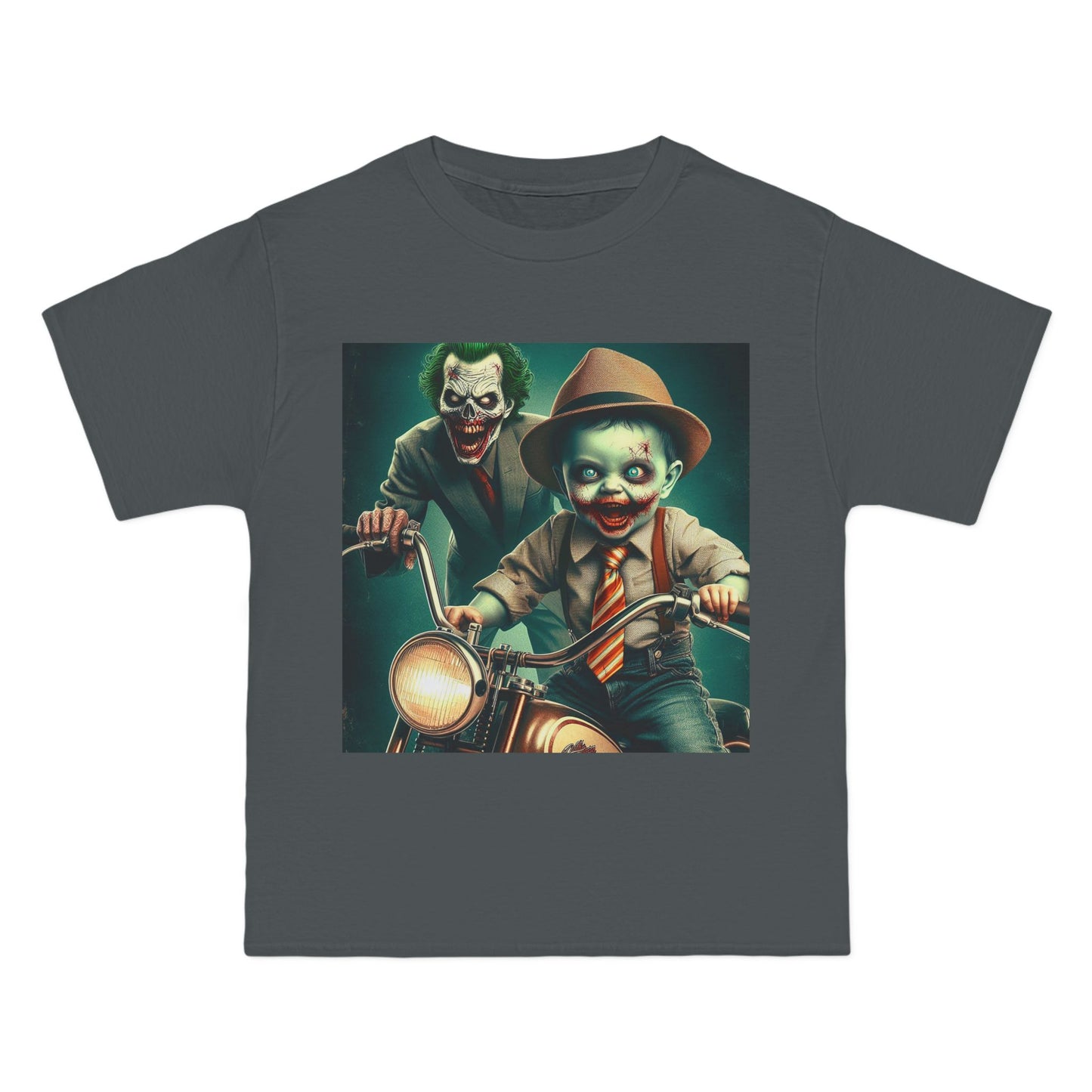 Zombie Joker Motorcycle T-Shirt — Biker Horror Graphic Tee