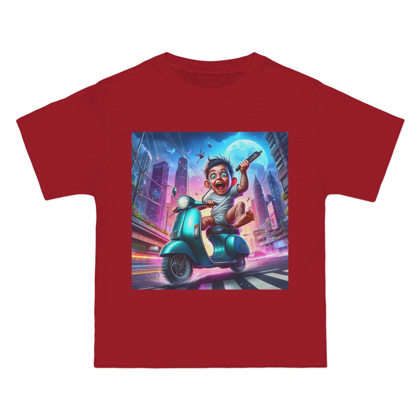 Crazy Baby on a Scooter T-Shirt